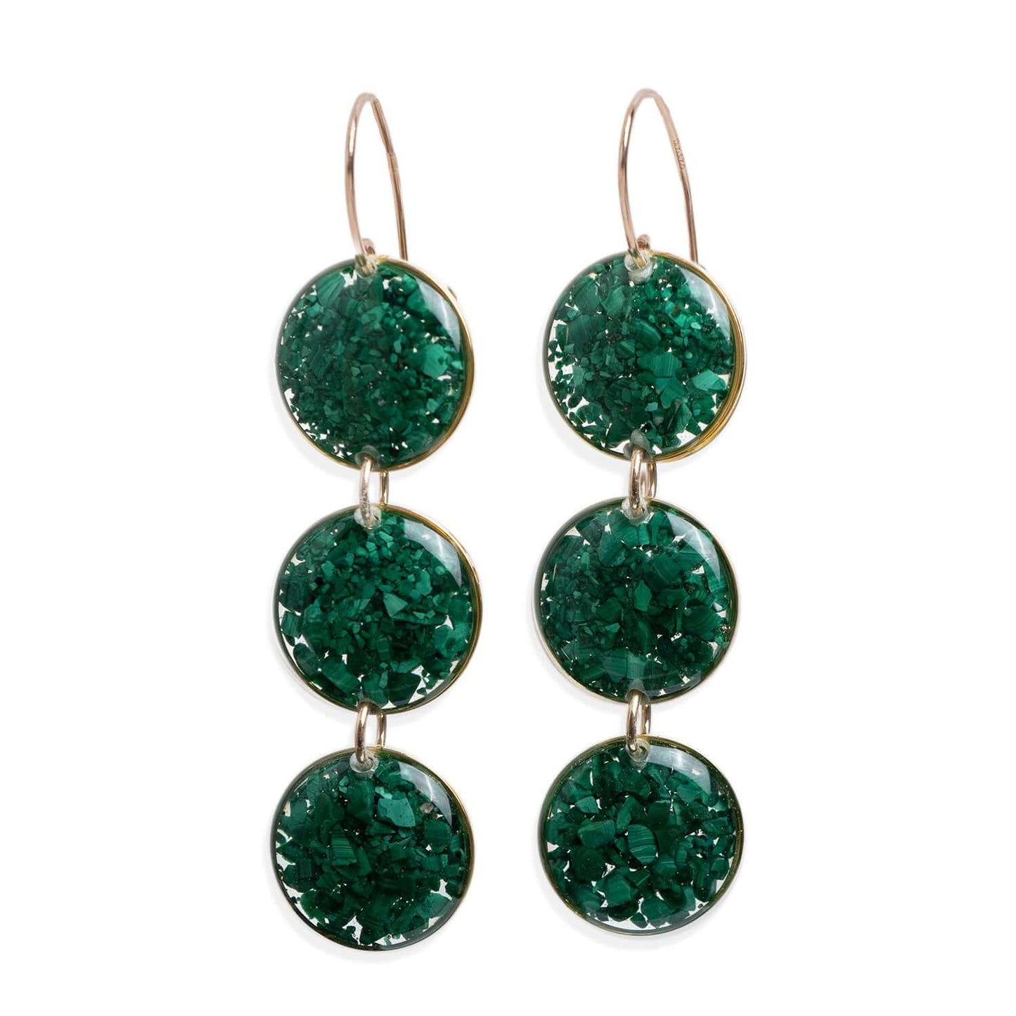 Statement Gem Round Earrings