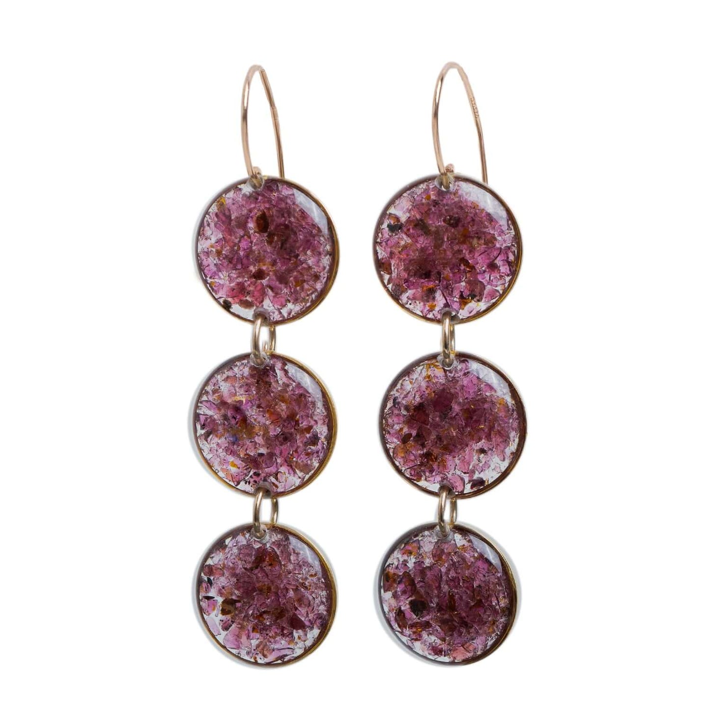 Statement Gem Round Earrings