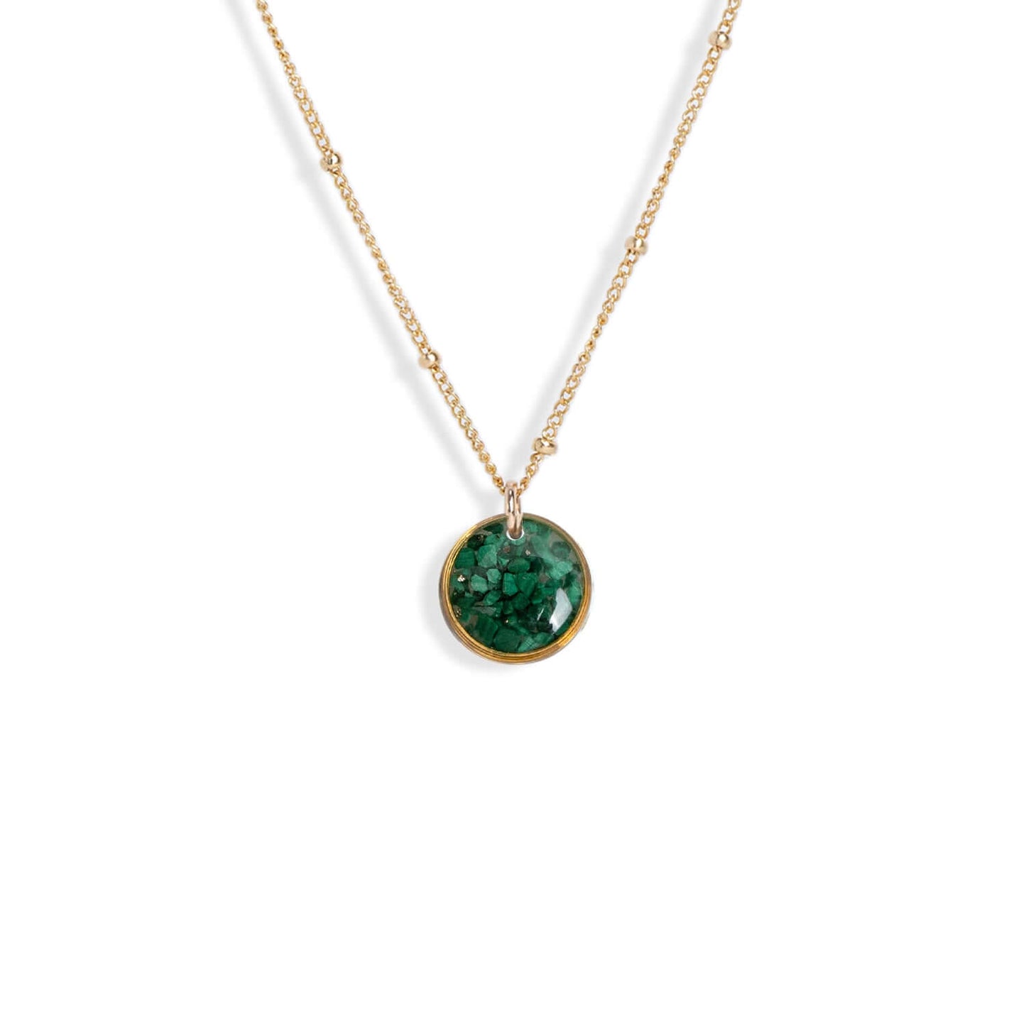 Small Circle Gem Necklace