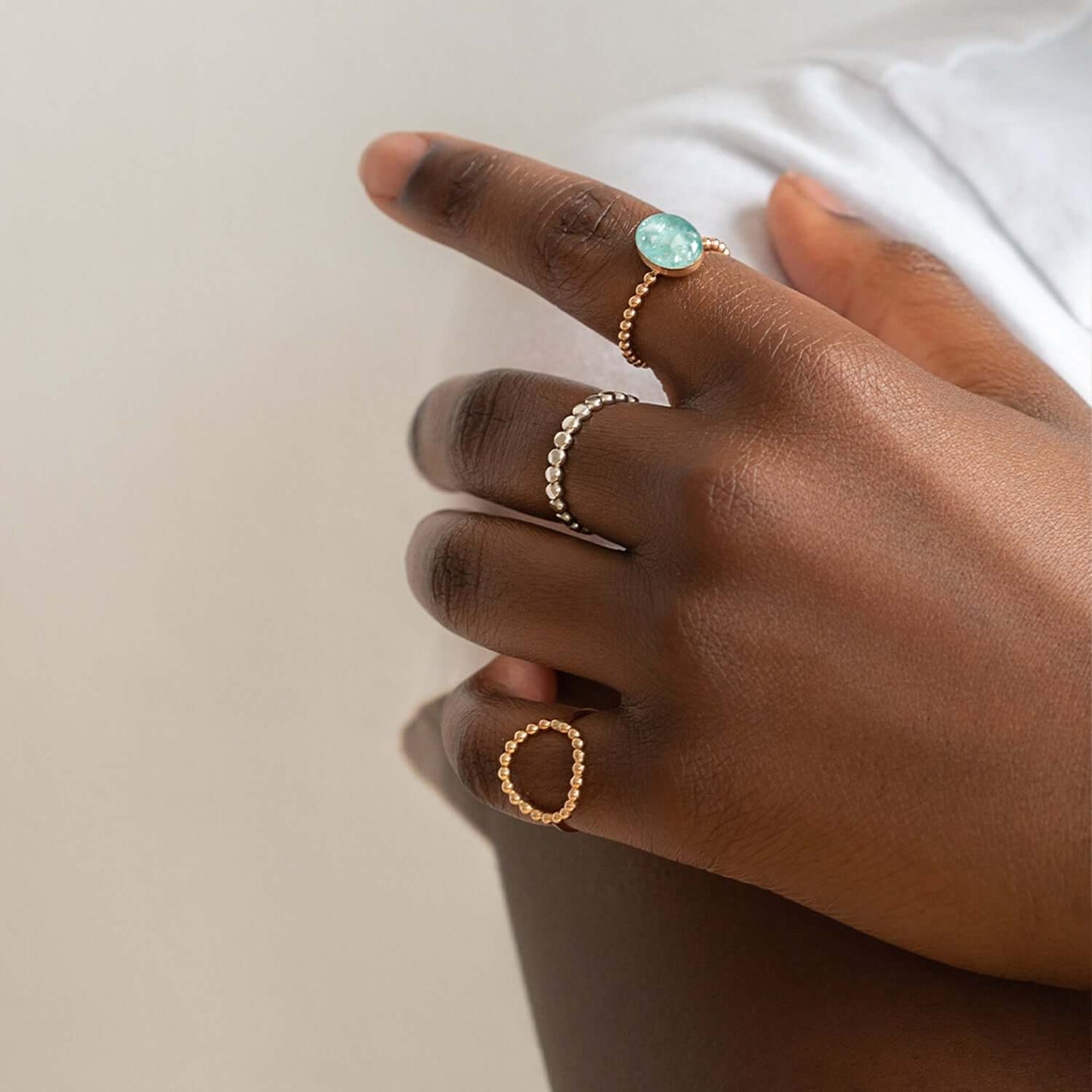 Statement Dot Ring