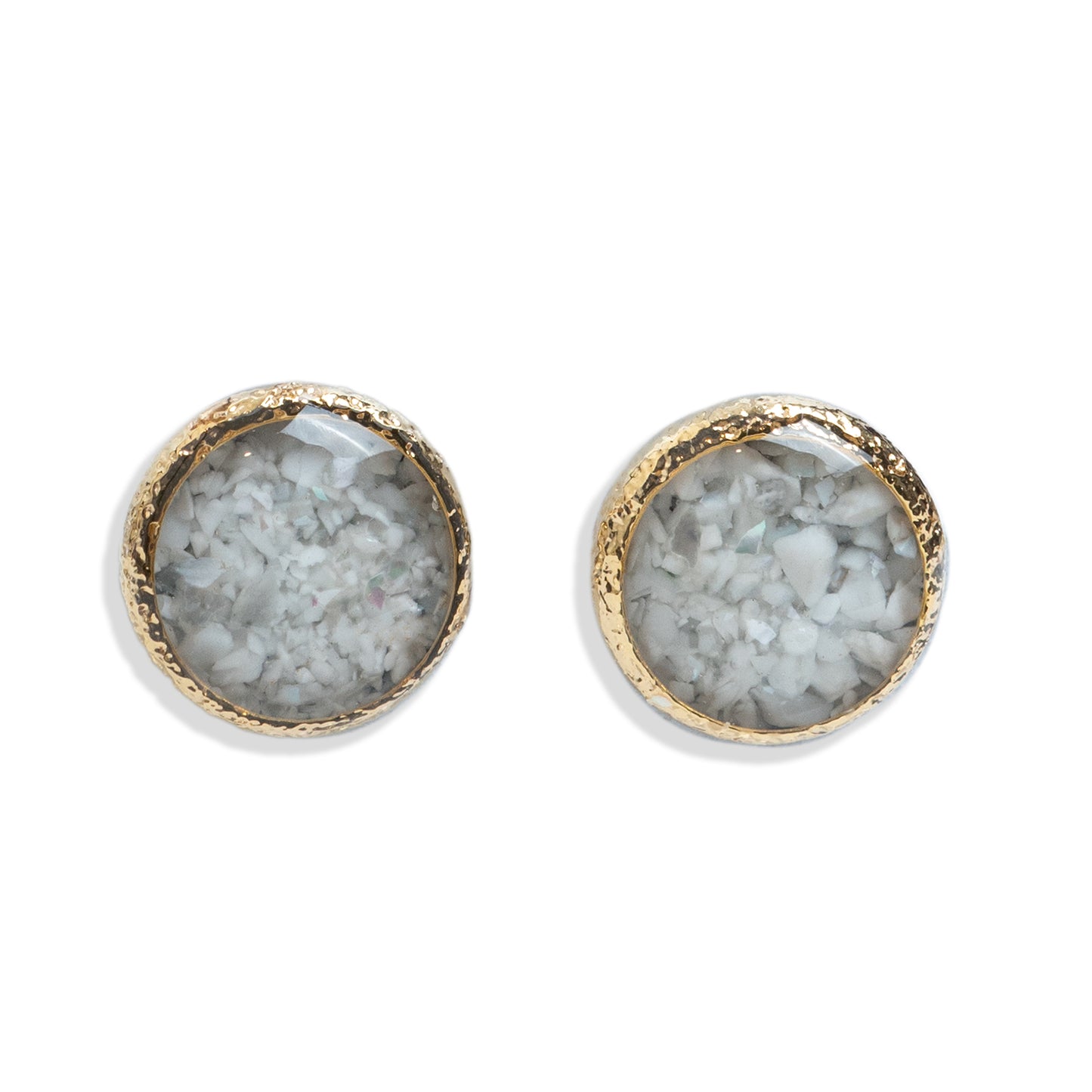 Round Howlite Earrings