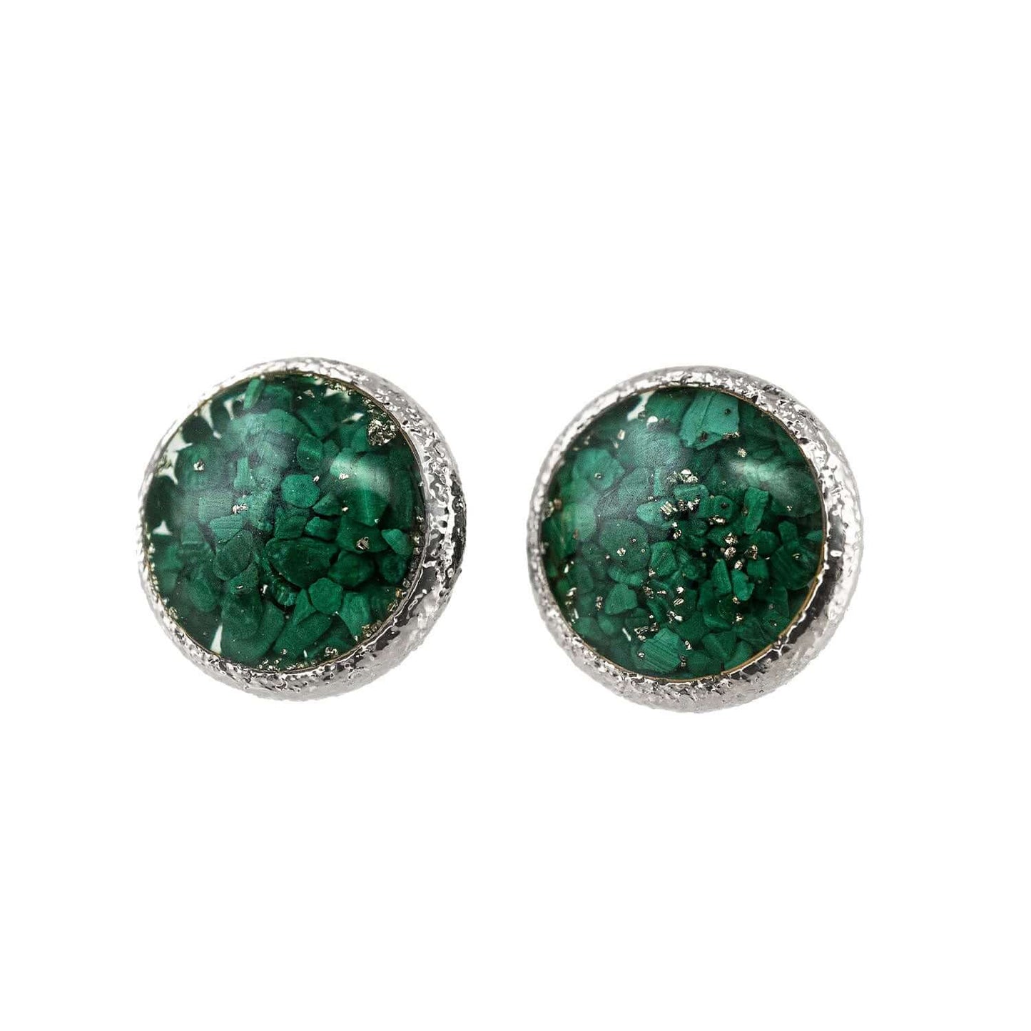 Round Gemstone Studs