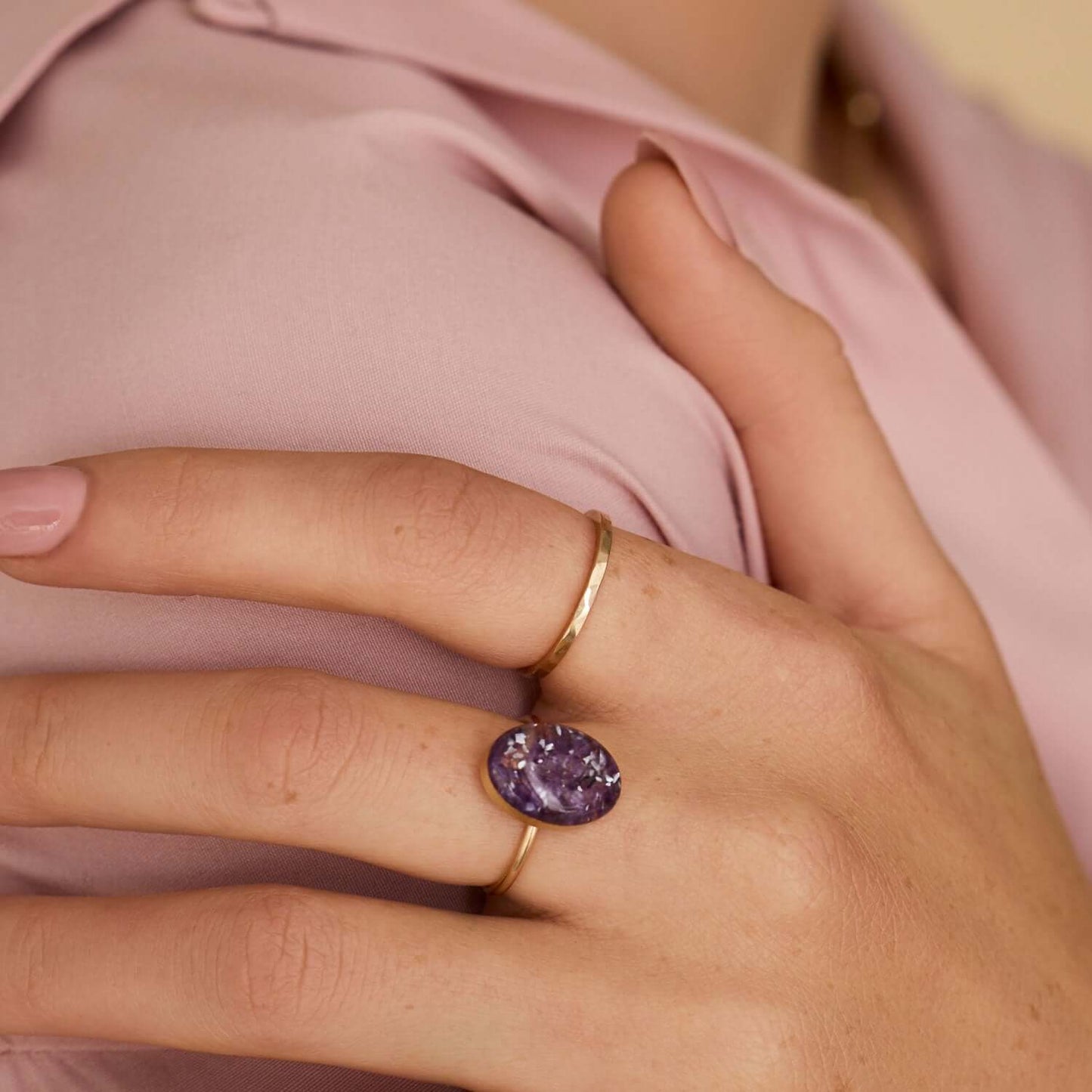 Statement Oval ring in Sterling Silver