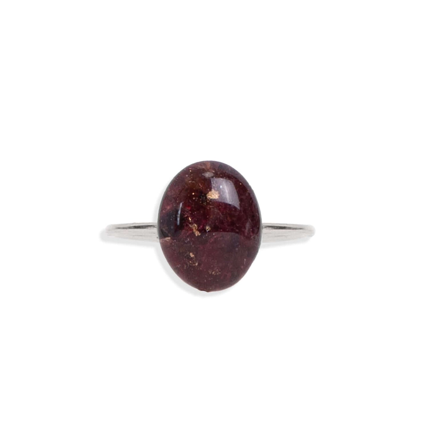 Delicate Oval Gemstone ring