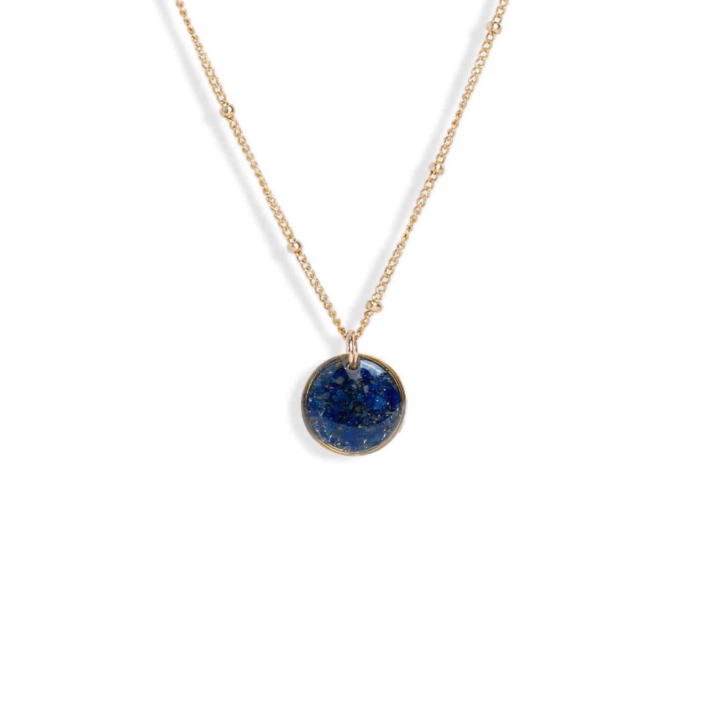 Small Circle Gem Necklace