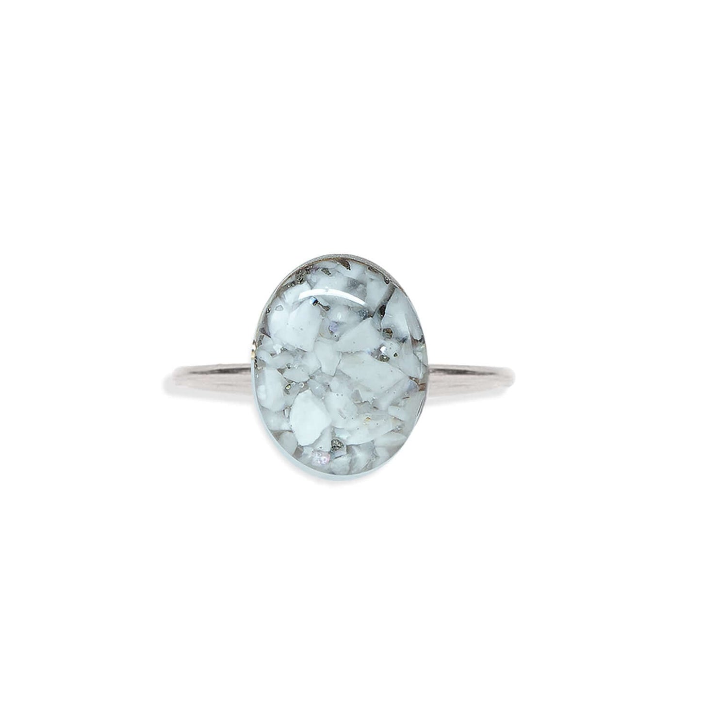 Delicate Oval Gemstone ring