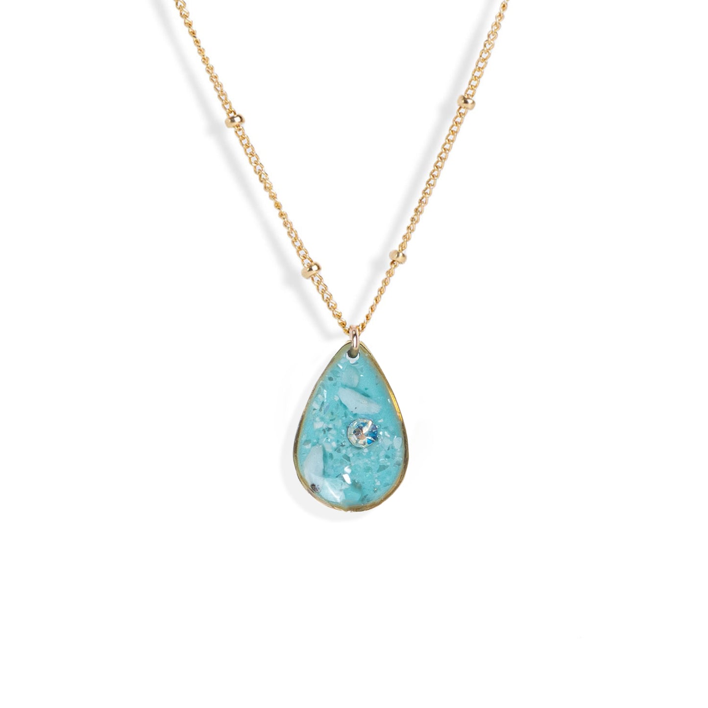 Teardrop Gem Necklace