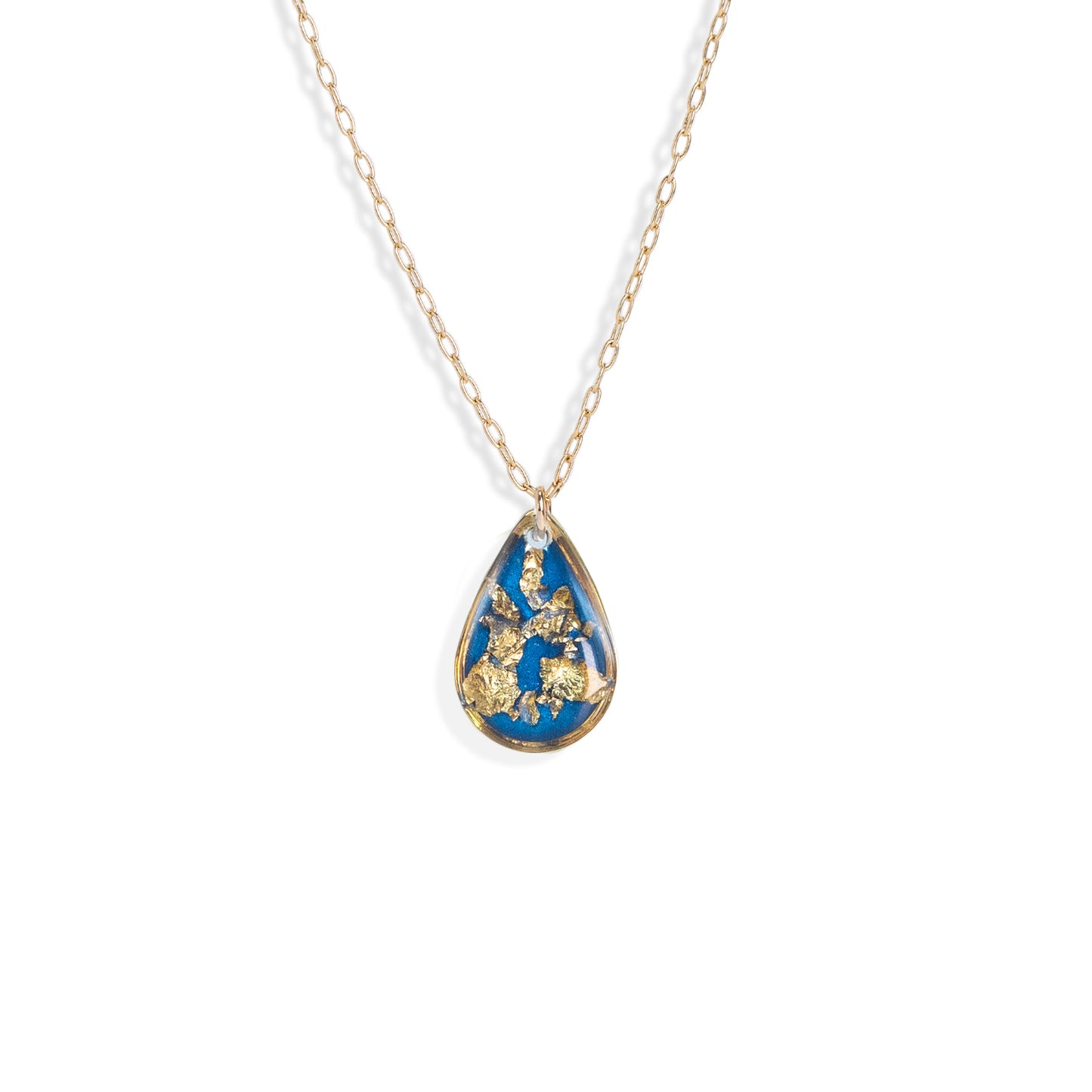 Teardrop Shimmer Foils Necklace