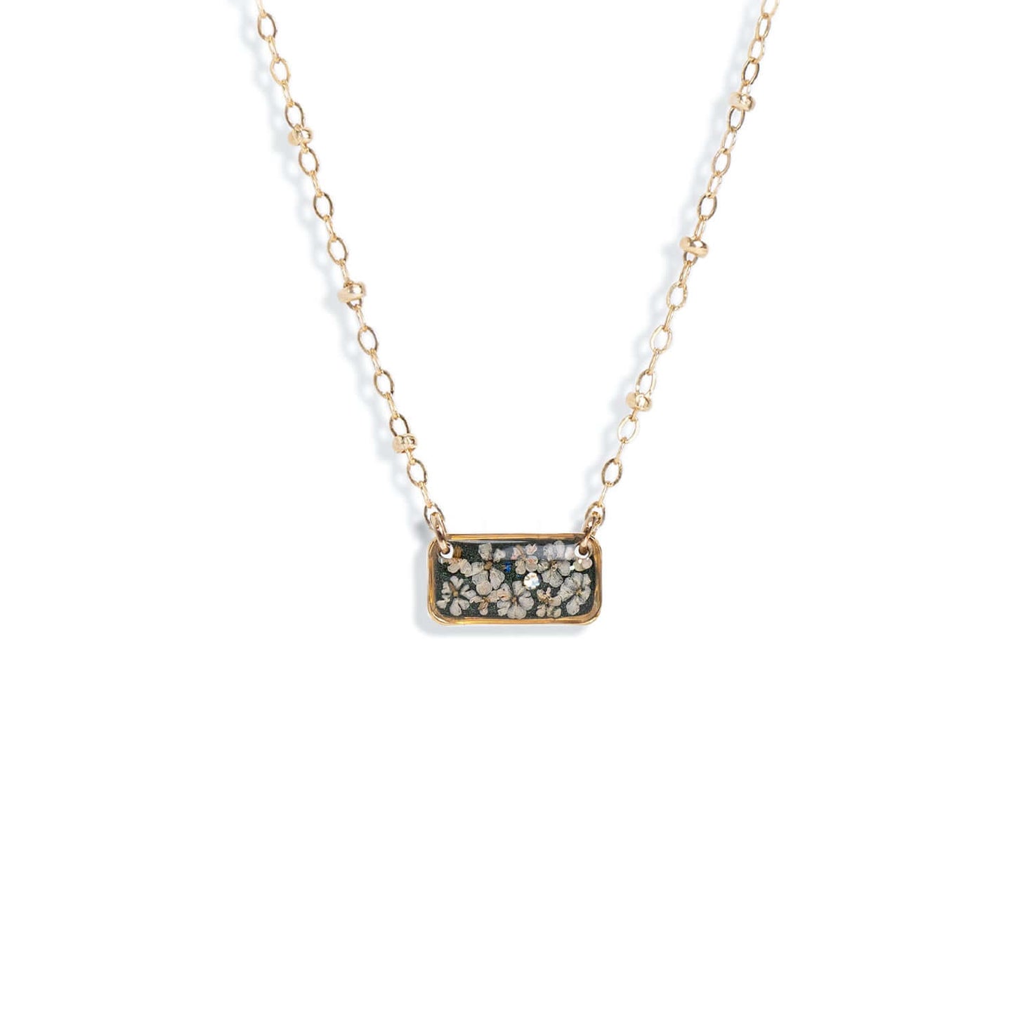 Mini Bar Flower Necklace