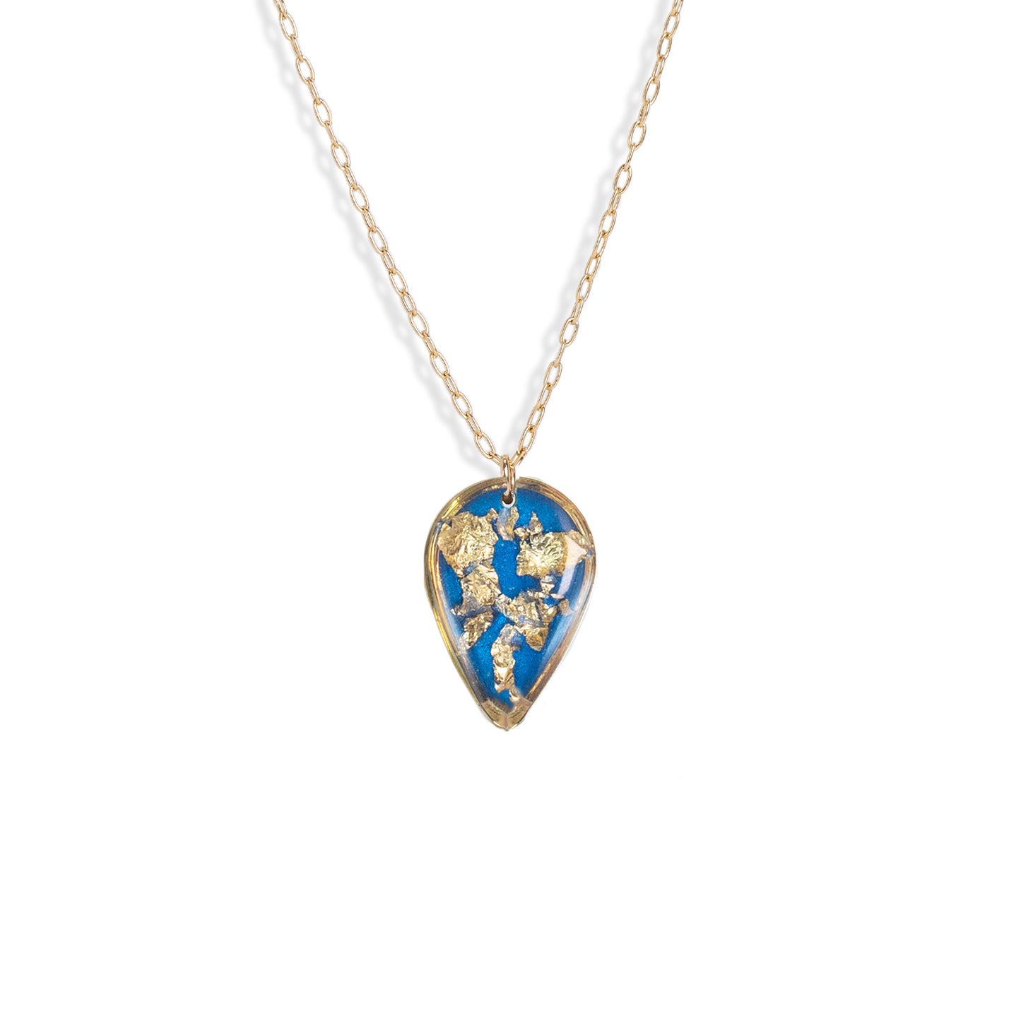 Teardrop Shimmer Foils Necklace