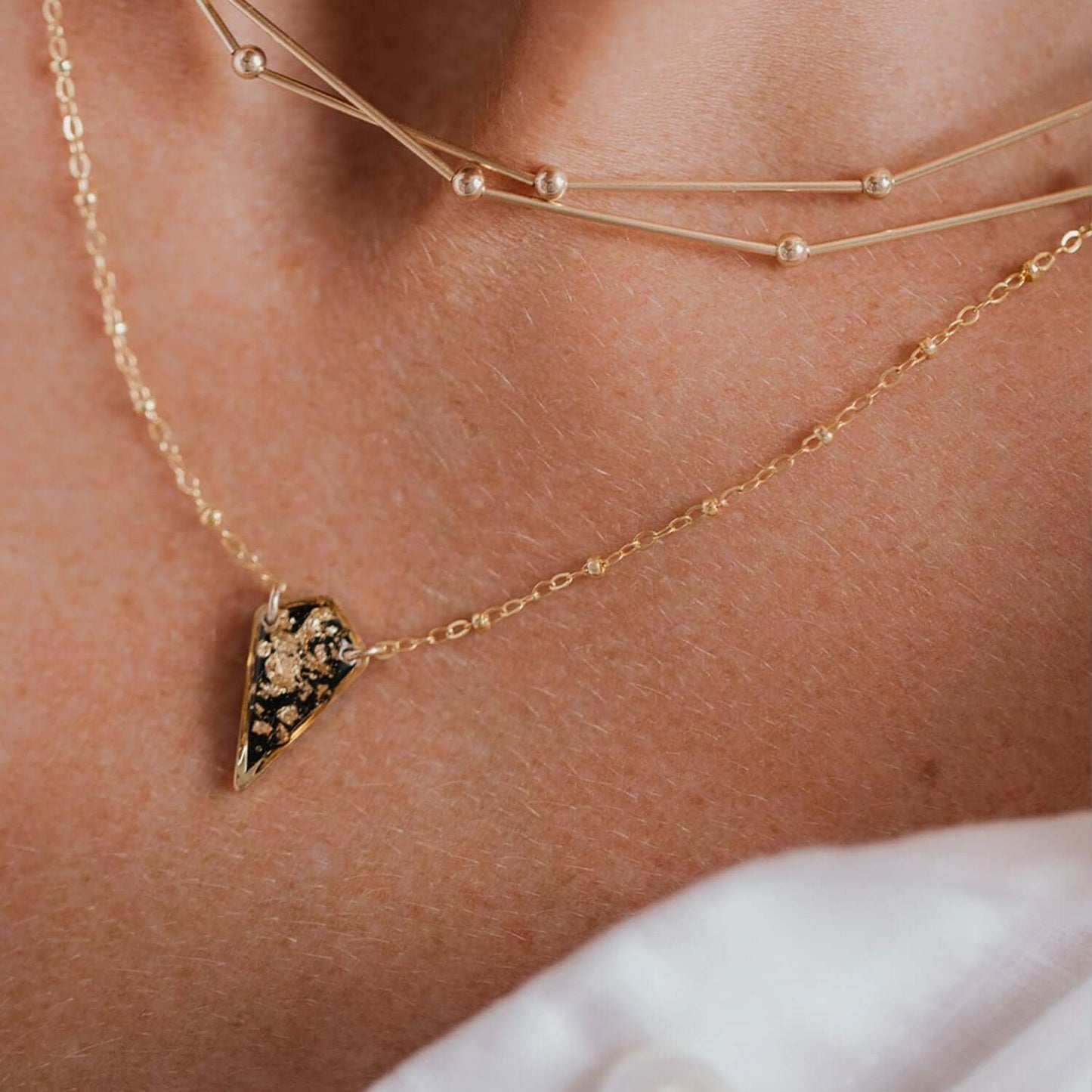 Diamond Shimmer Foils Necklace