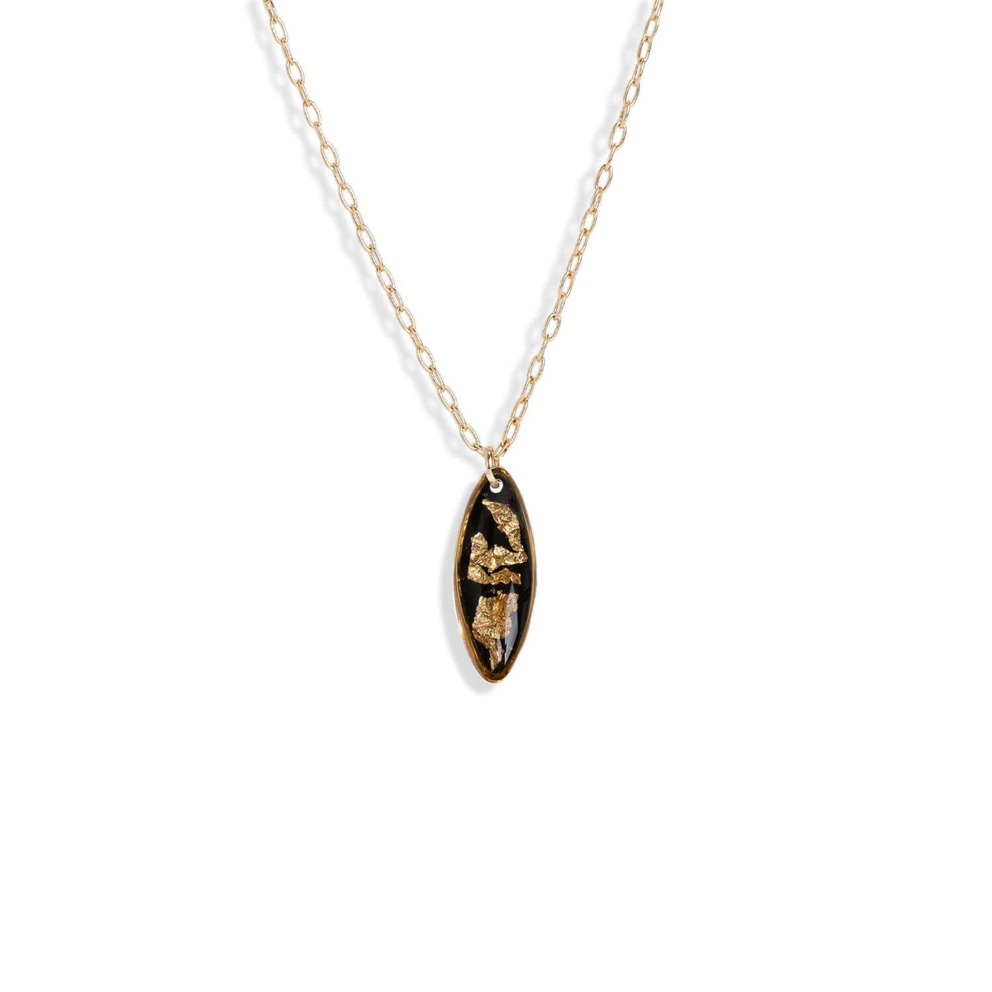 Oval Shimmer Foils Necklace