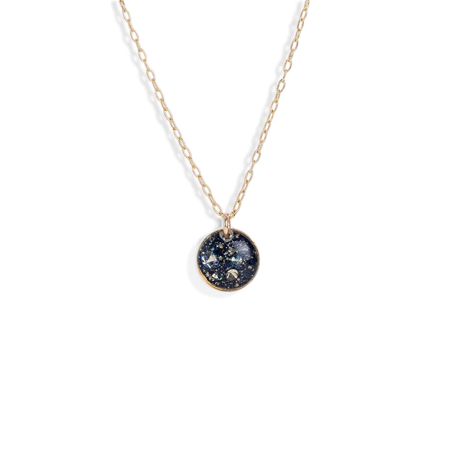 Small Circle Gem Necklace