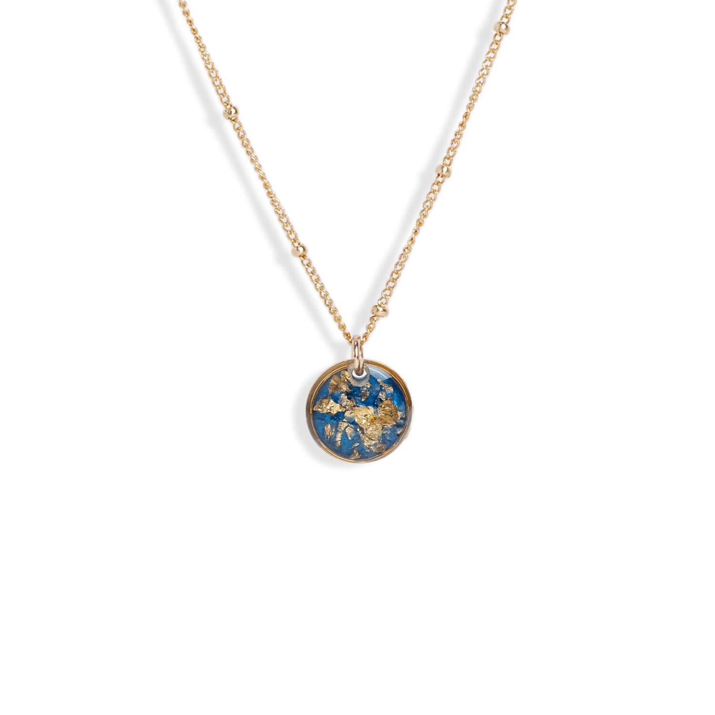 Small Circle Shimmering Necklace