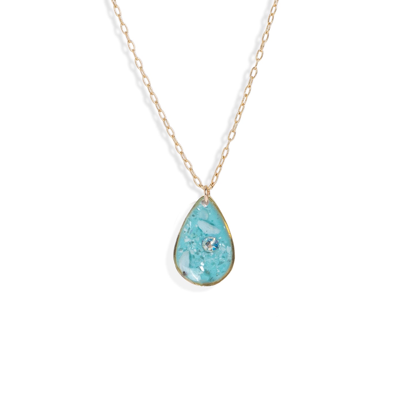 Teardrop Gem Necklace