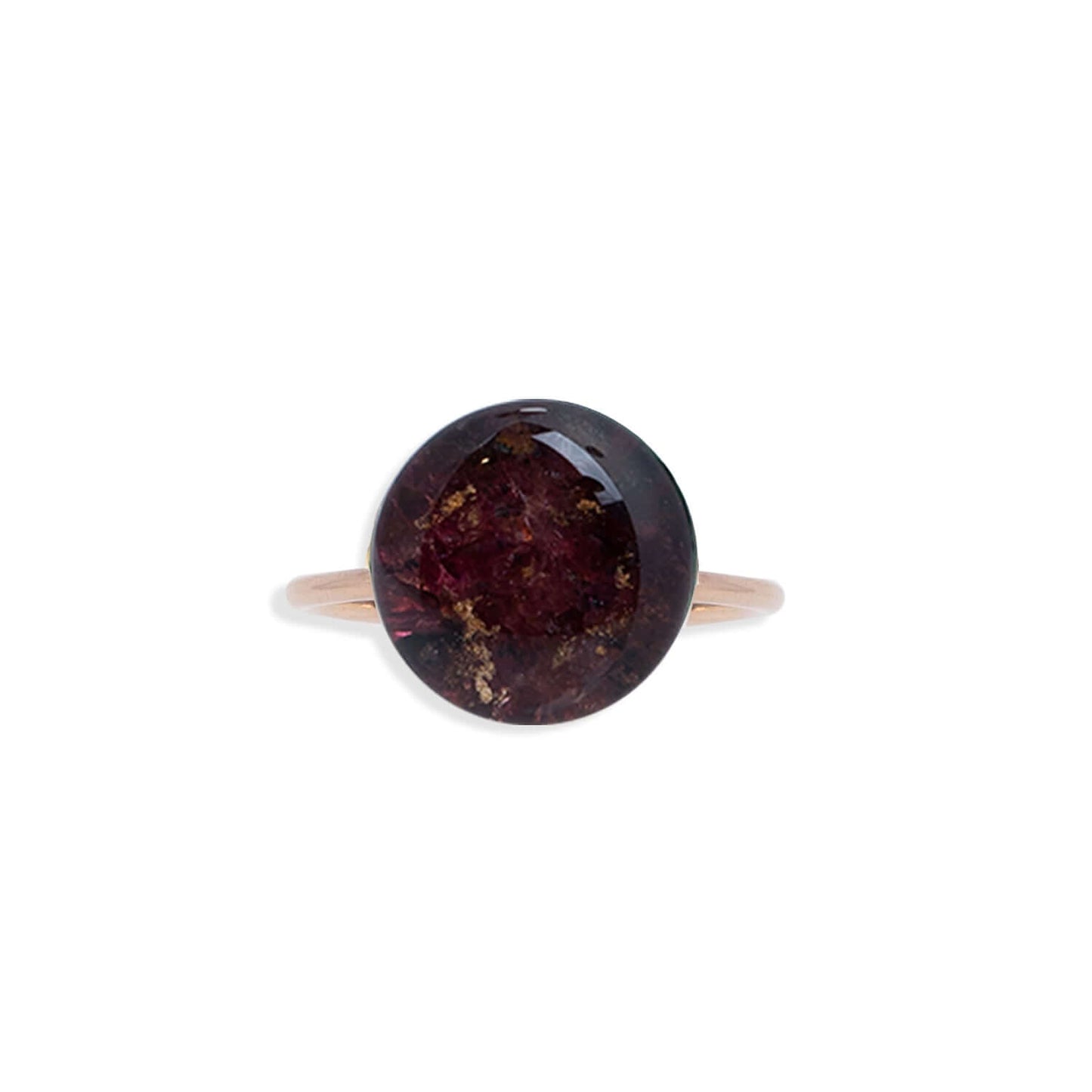 Statement Round Gemstone Ring