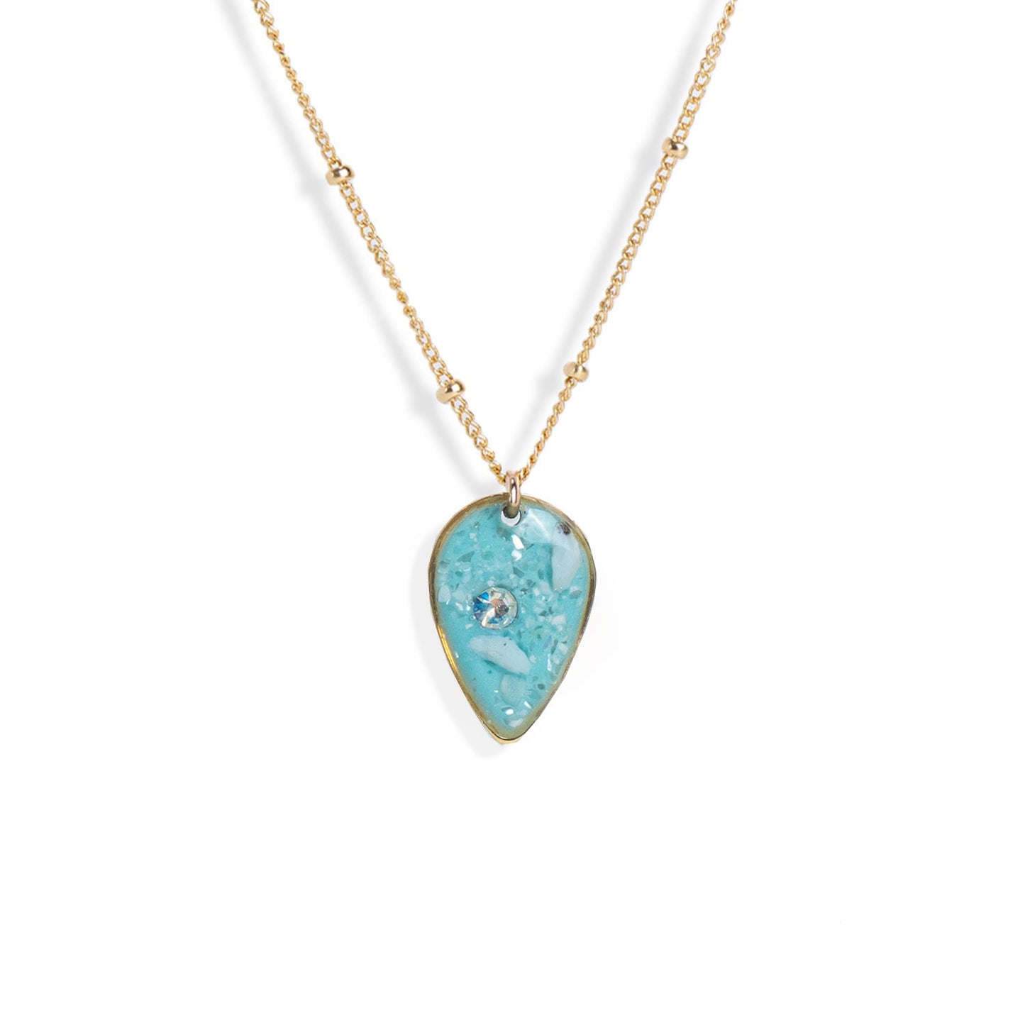 Teardrop Gem Necklace