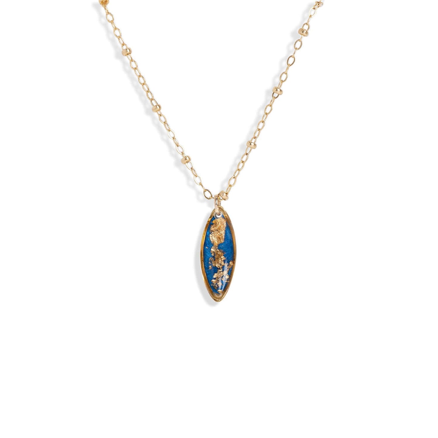 Oval Shimmer Foils Necklace