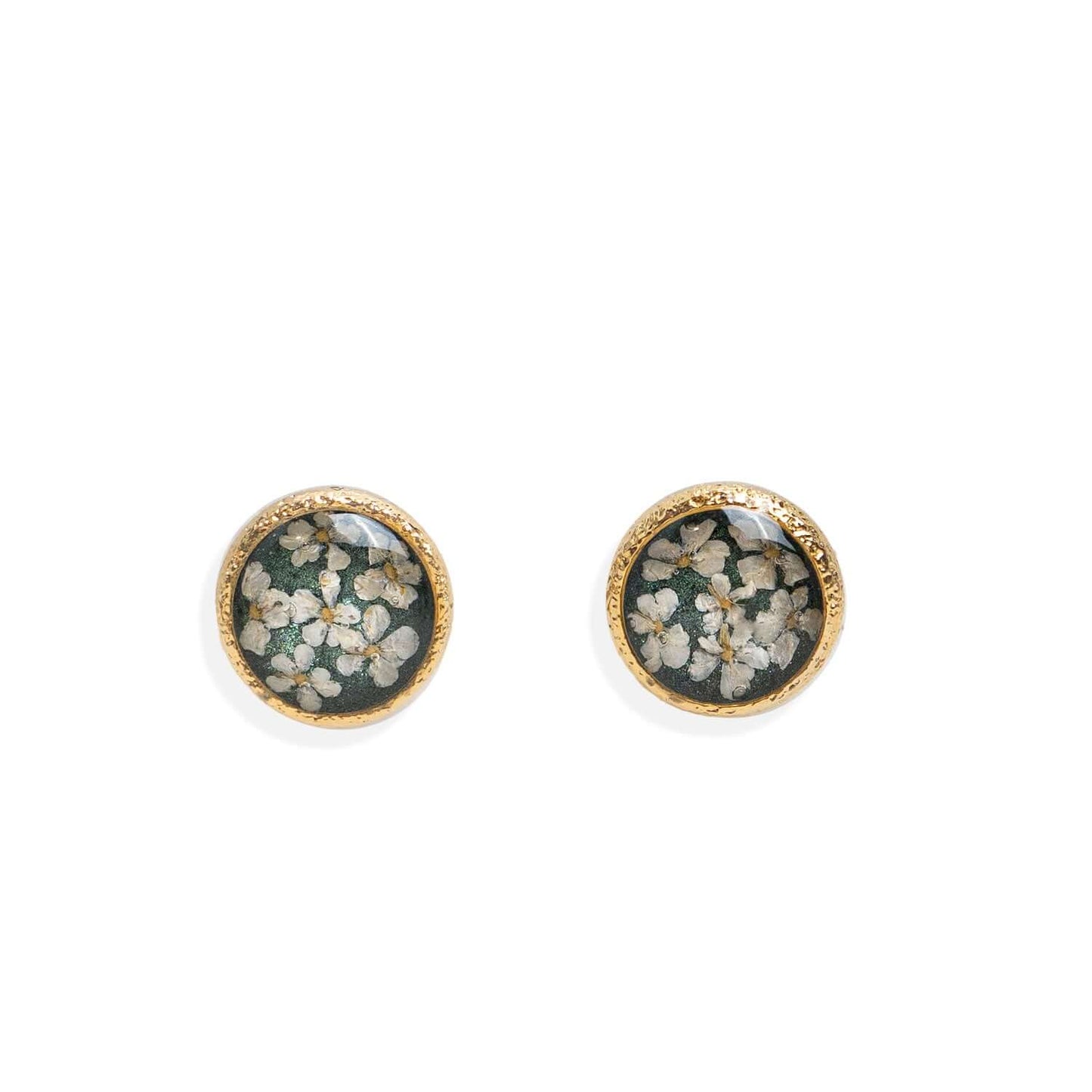 Round Flower Earrings