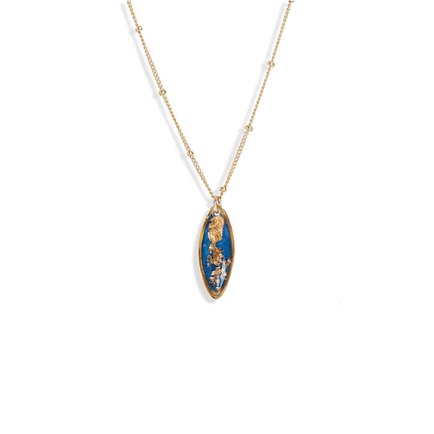 Oval Shimmer Foils Necklace