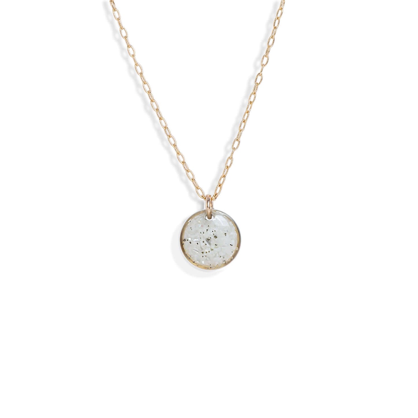 Small Circle Howlite Necklace