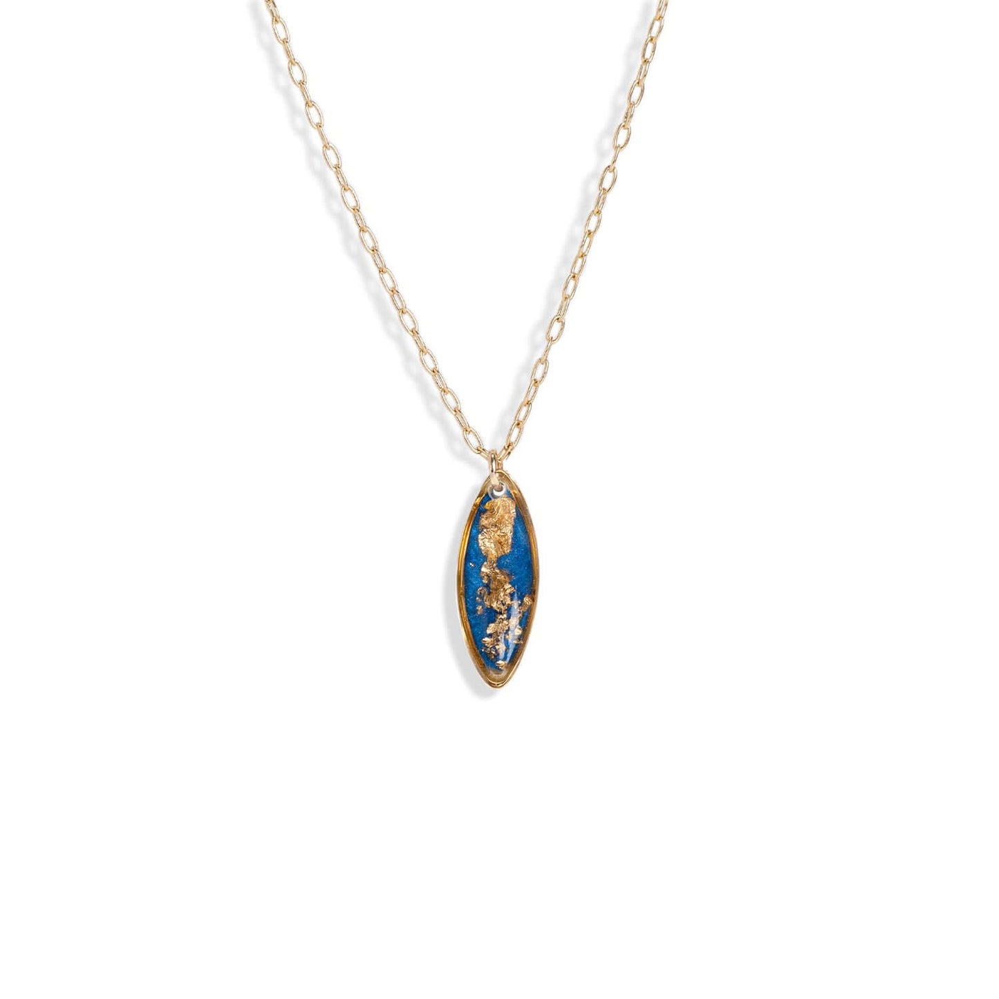 Oval Shimmer Foils Necklace