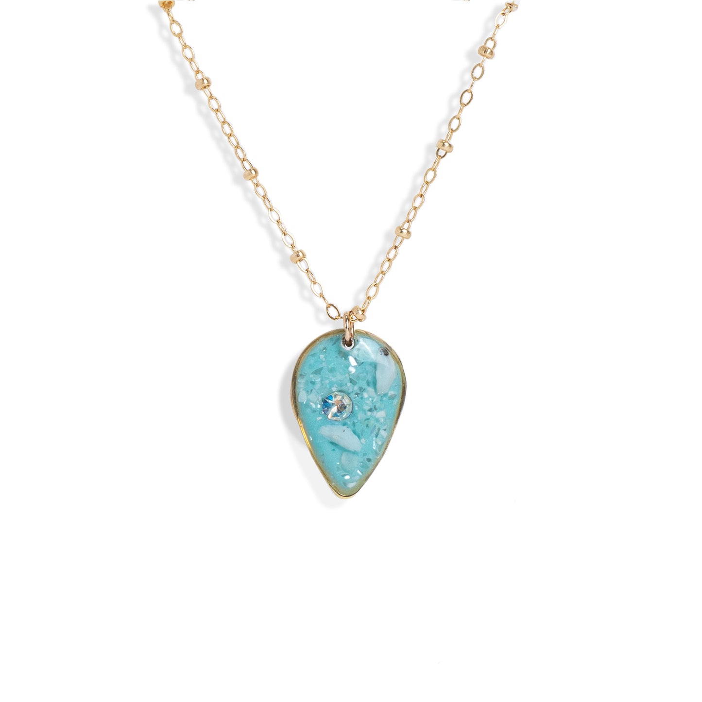 Teardrop Gem Necklace