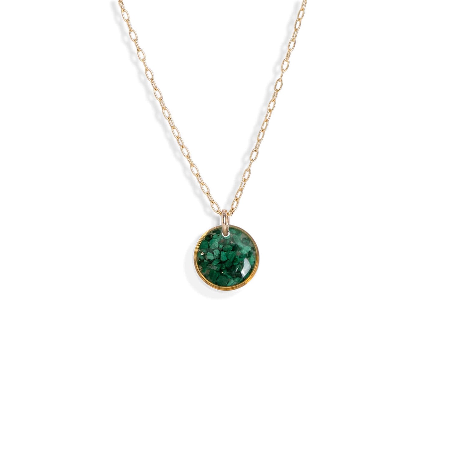 Small Circle Gem Necklace