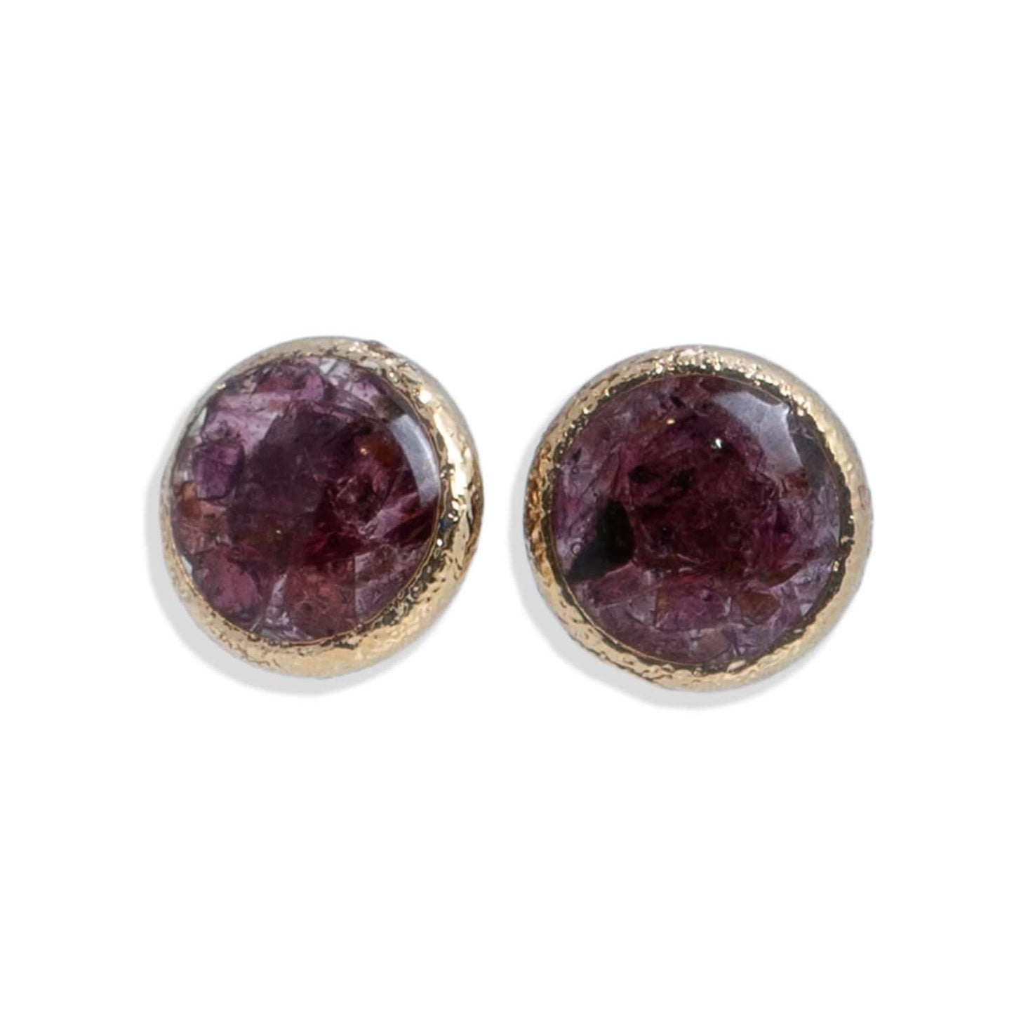 Round Gemstone Studs