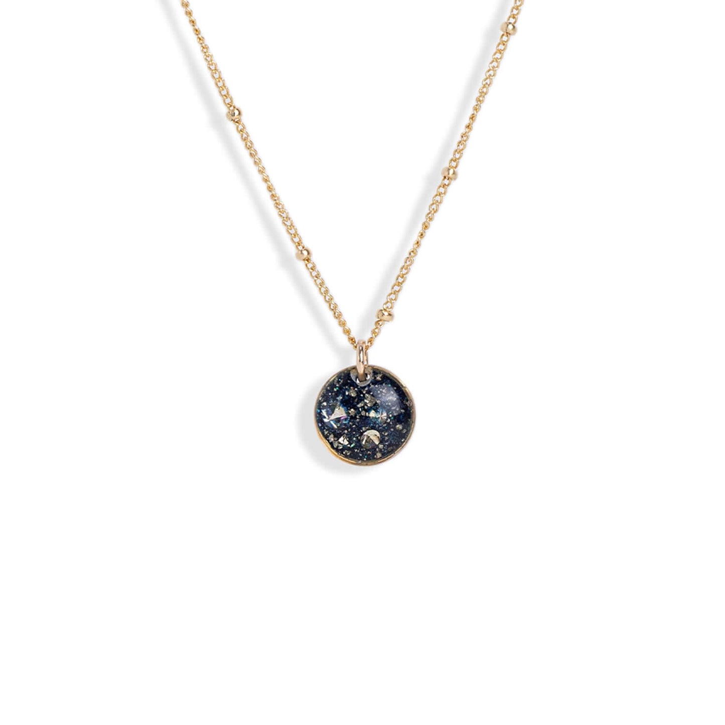 Small Circle Gem Necklace