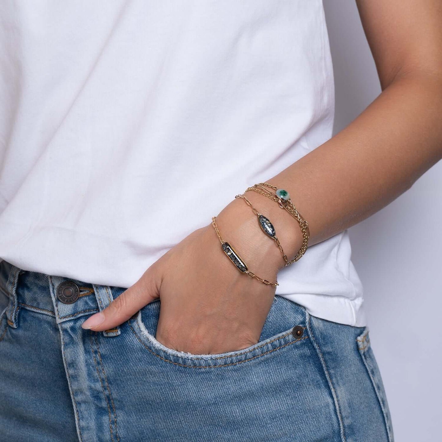 Long Bar Galaxy bracelet