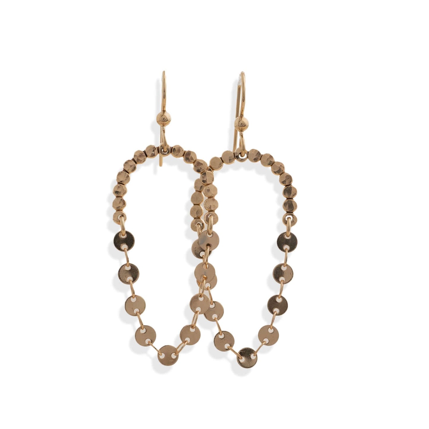 Hammered Dangle Earrings