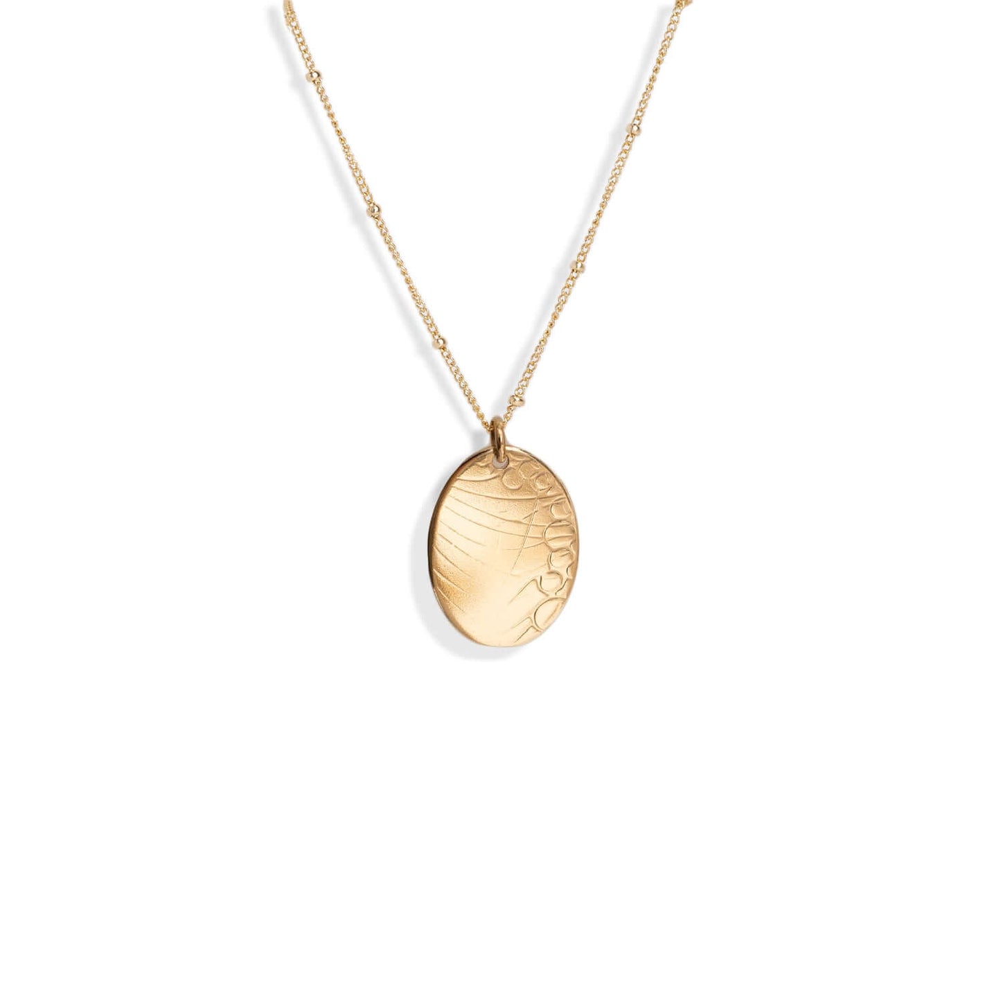Oval Pendant Necklace