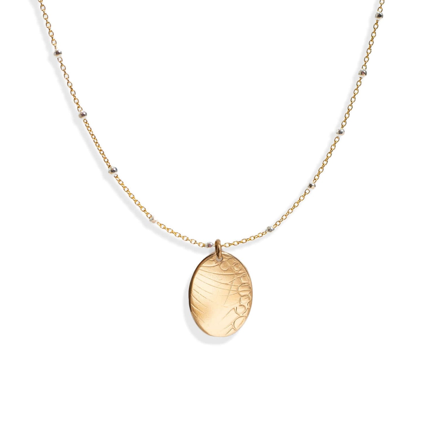 Oval Pendant Necklace