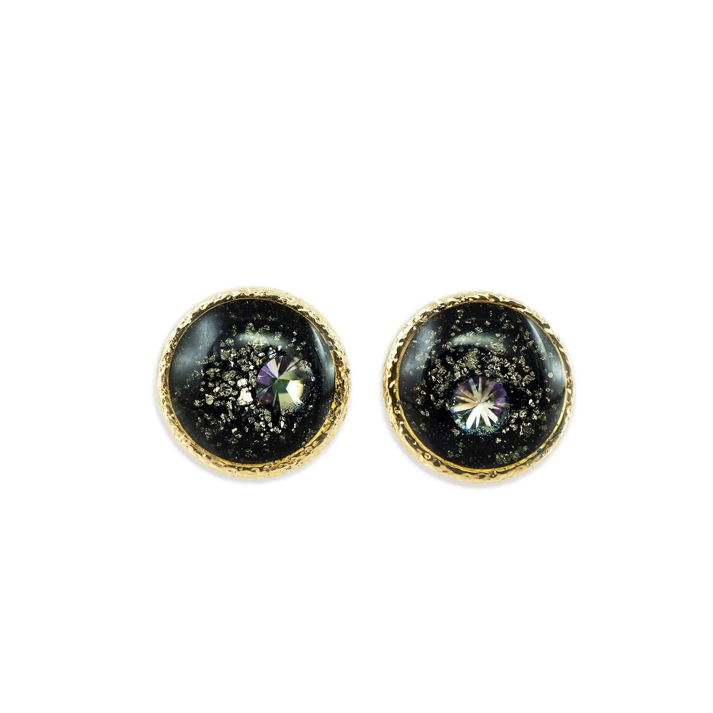 Round Gemstone Studs