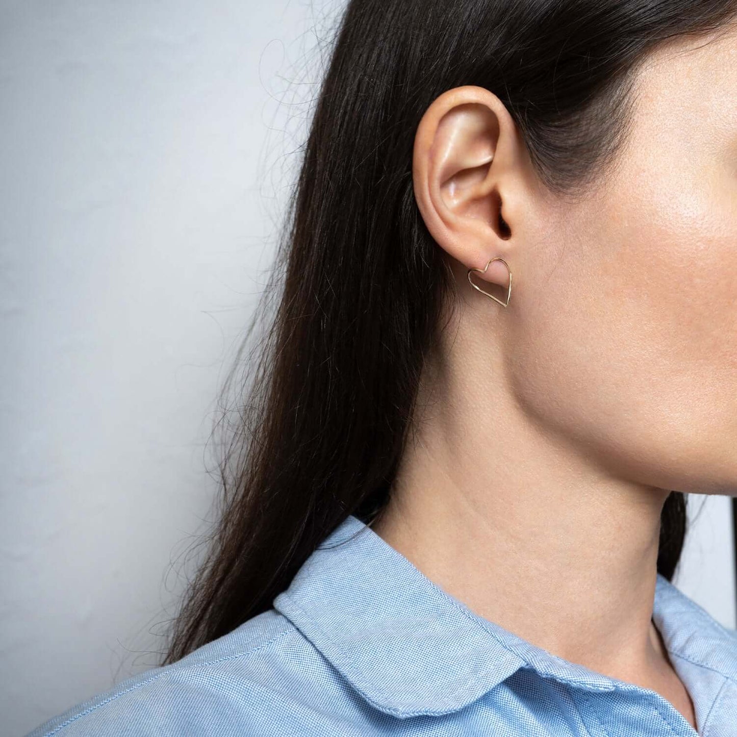 Open-heart earrings