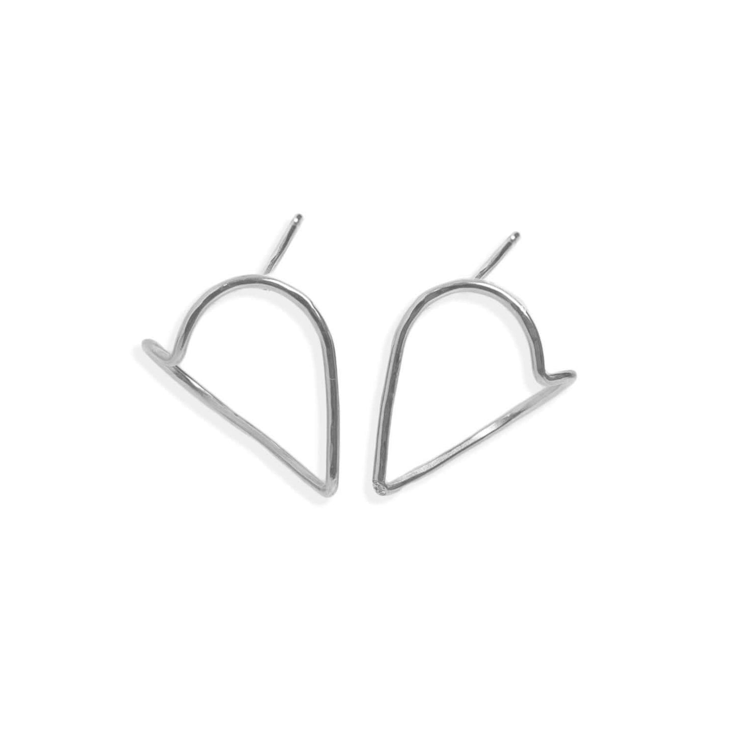sterling silver Open-heart earrings