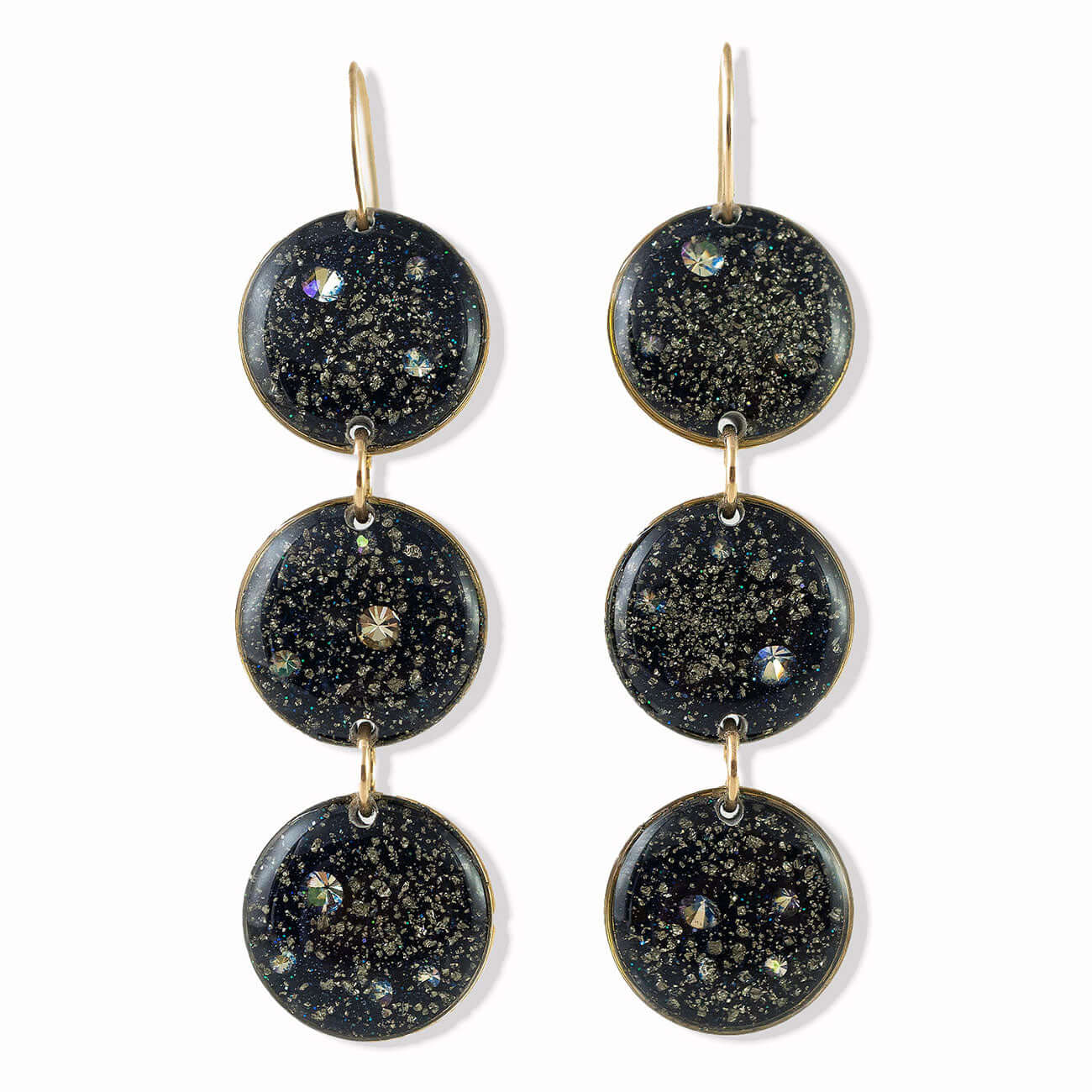 Statement Galaxy Round Earrings
