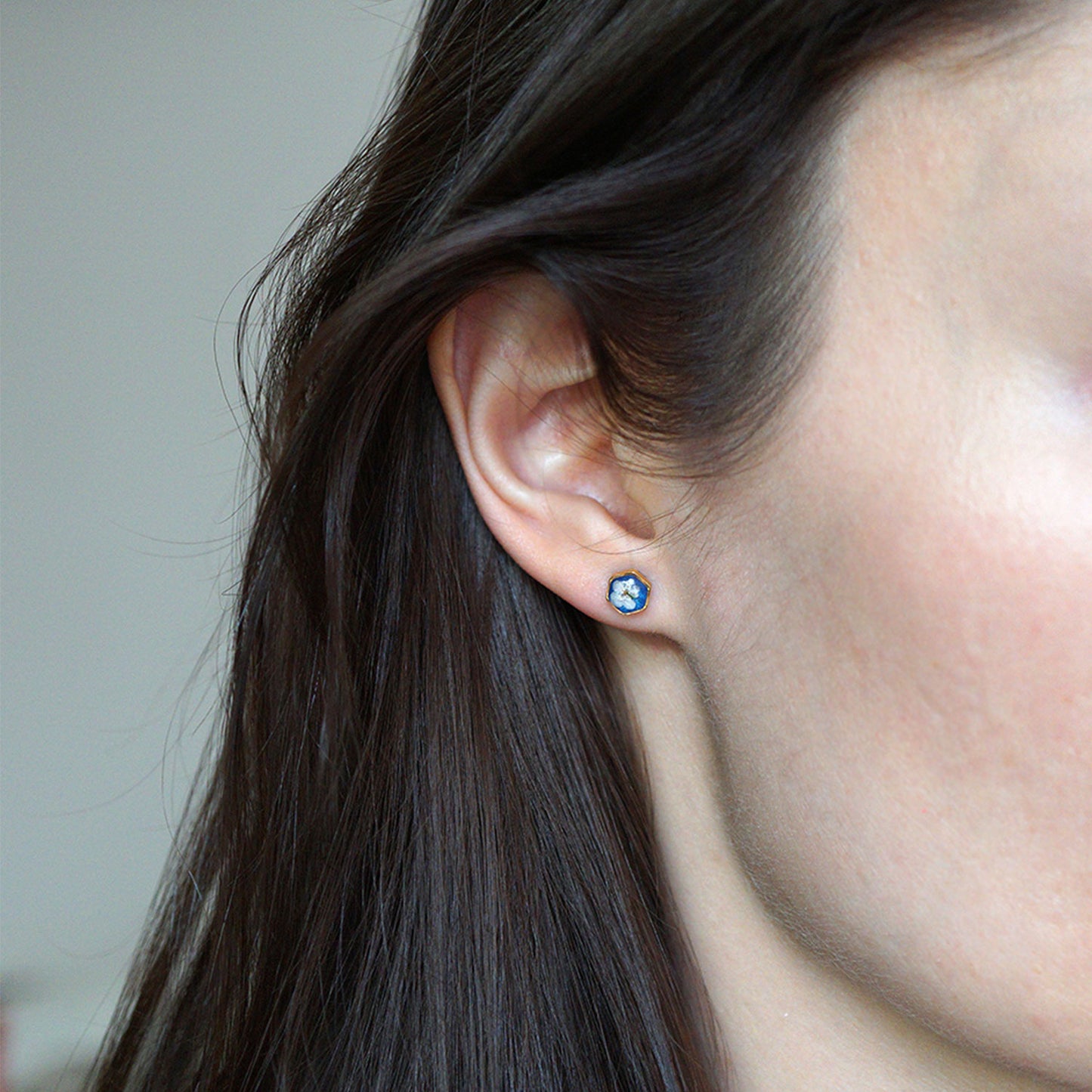 
                  
                    Small hexagon earrings
                  
                