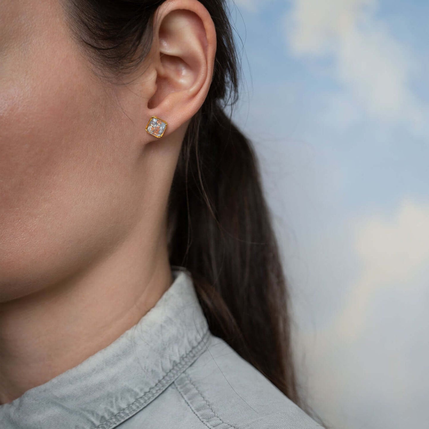 Galaxy Square Earrings