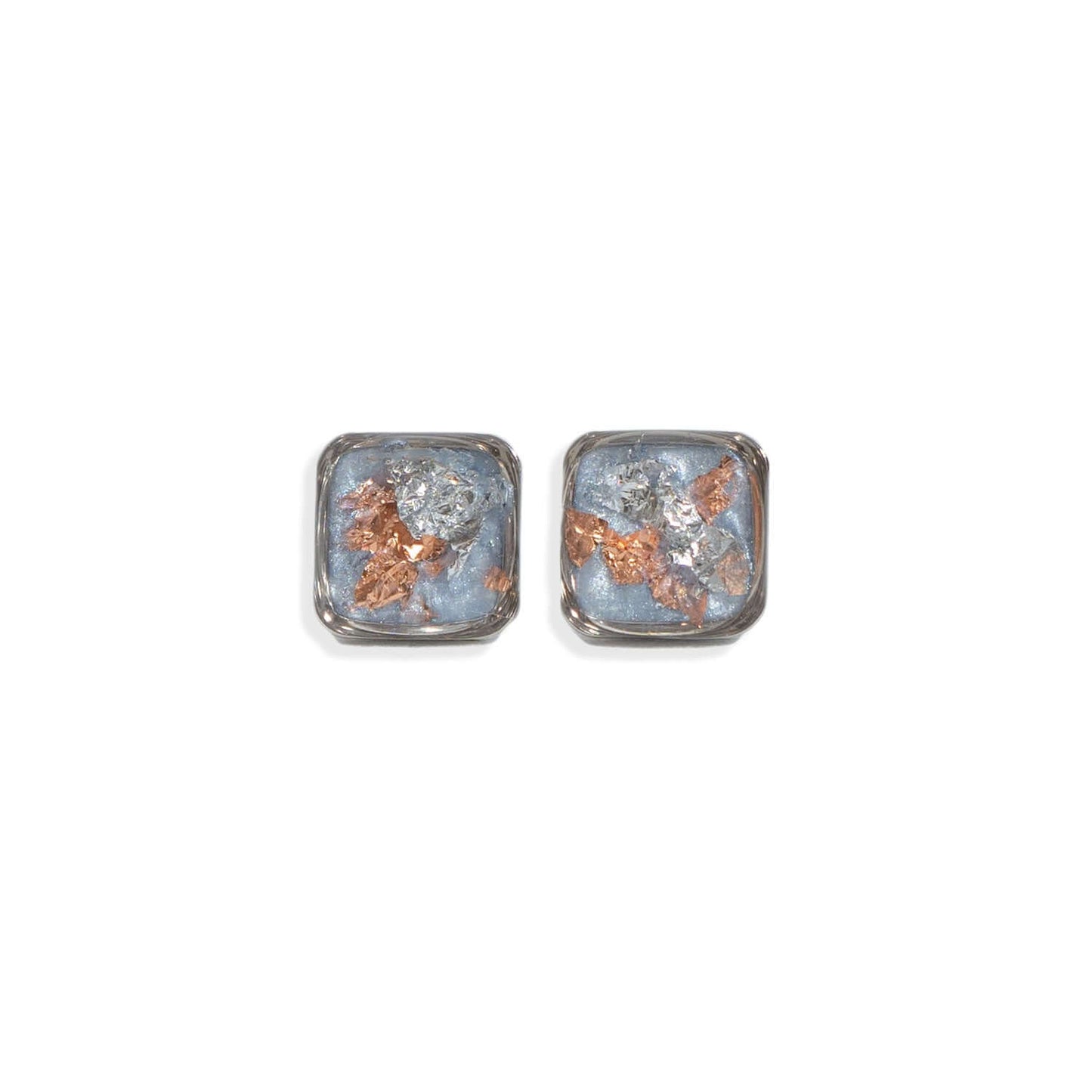 Vanilla Sky Square Earrings in silver