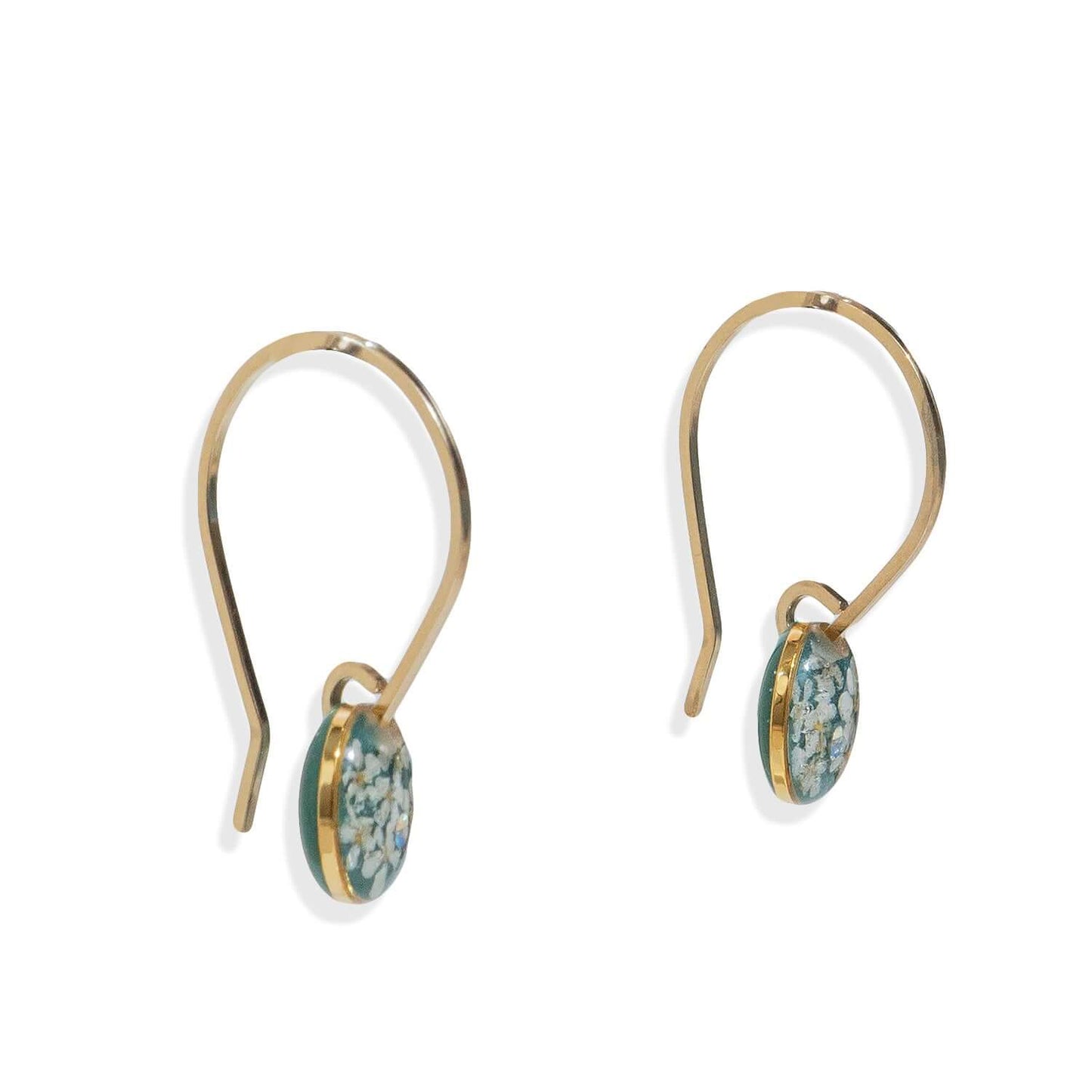 Minimalist Floral Hoop Earrings