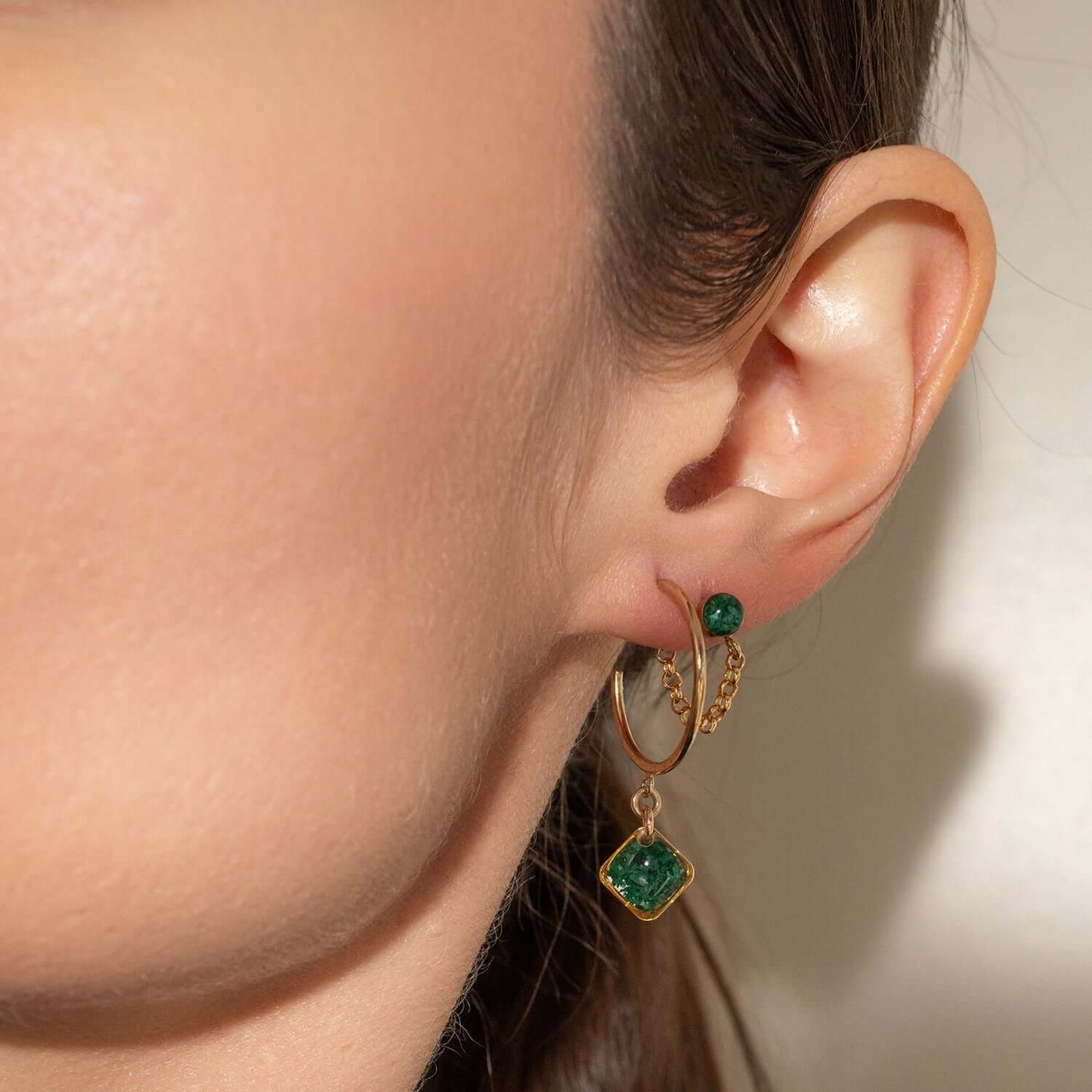Color pop front to back earrings
