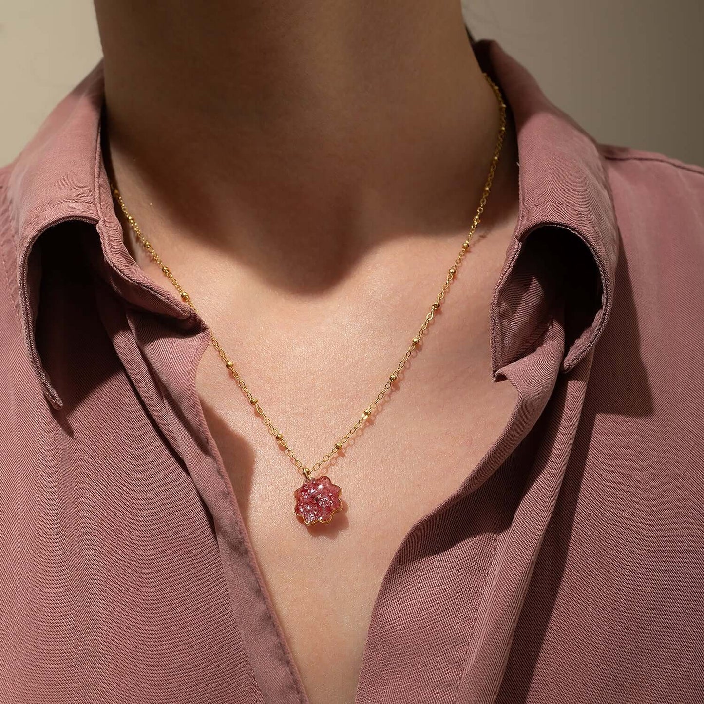 Rose Pink Necklace