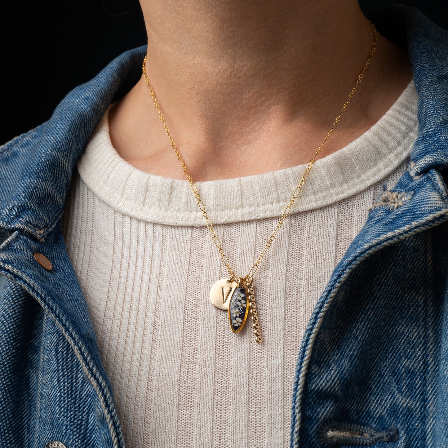 Floral Charm Necklace