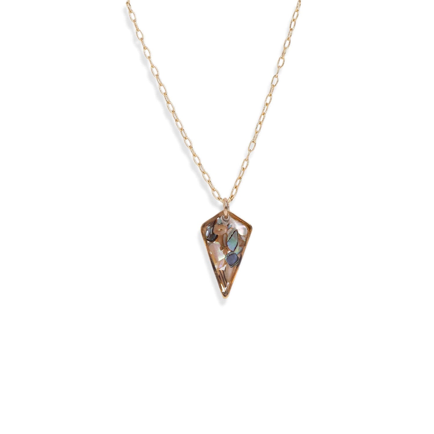 Diamond Abalone Shell Necklace