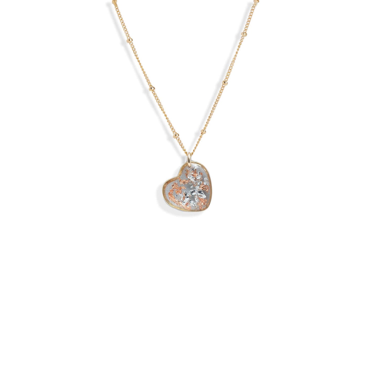 Ice Foils Heart Necklace