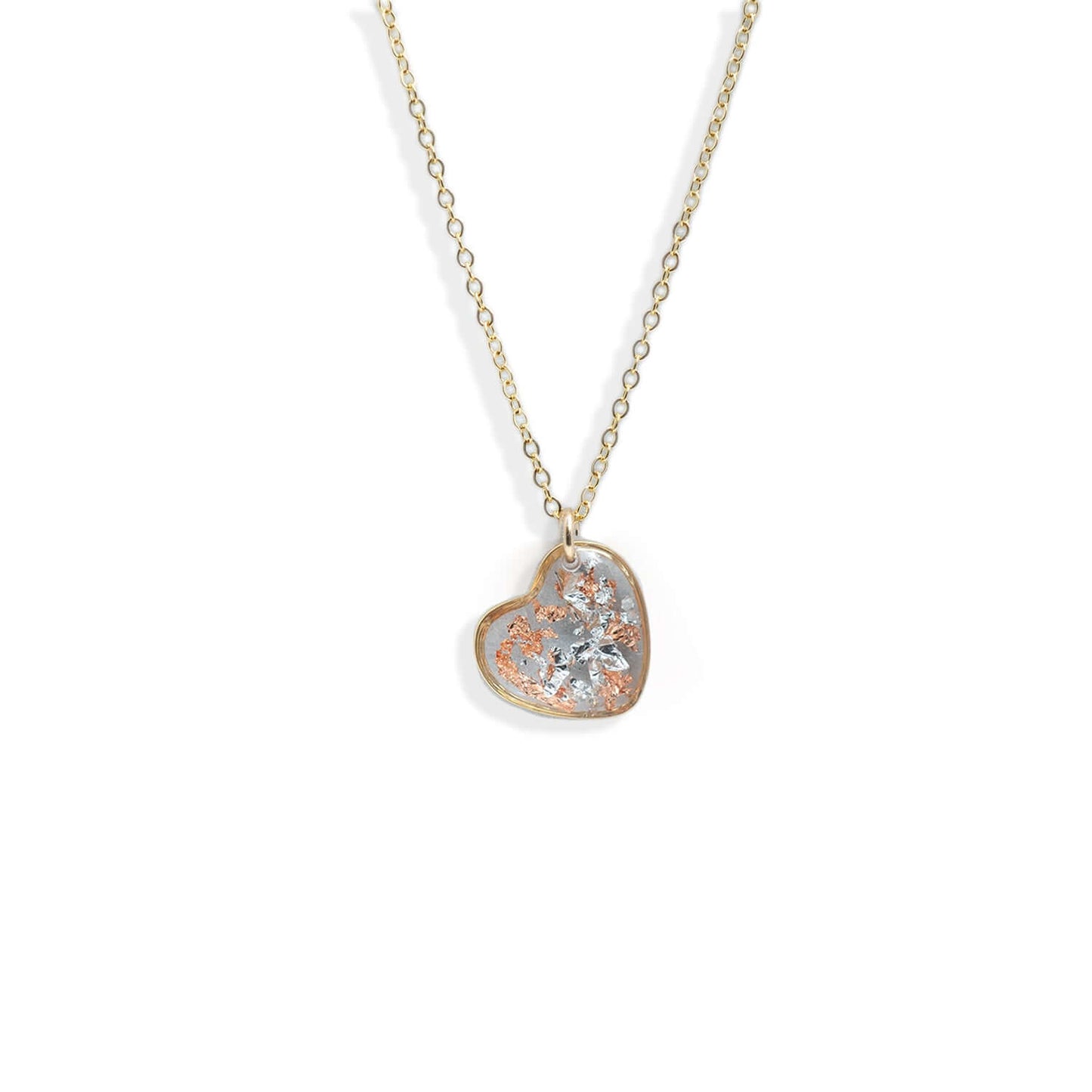 Ice Foils Heart Necklace
