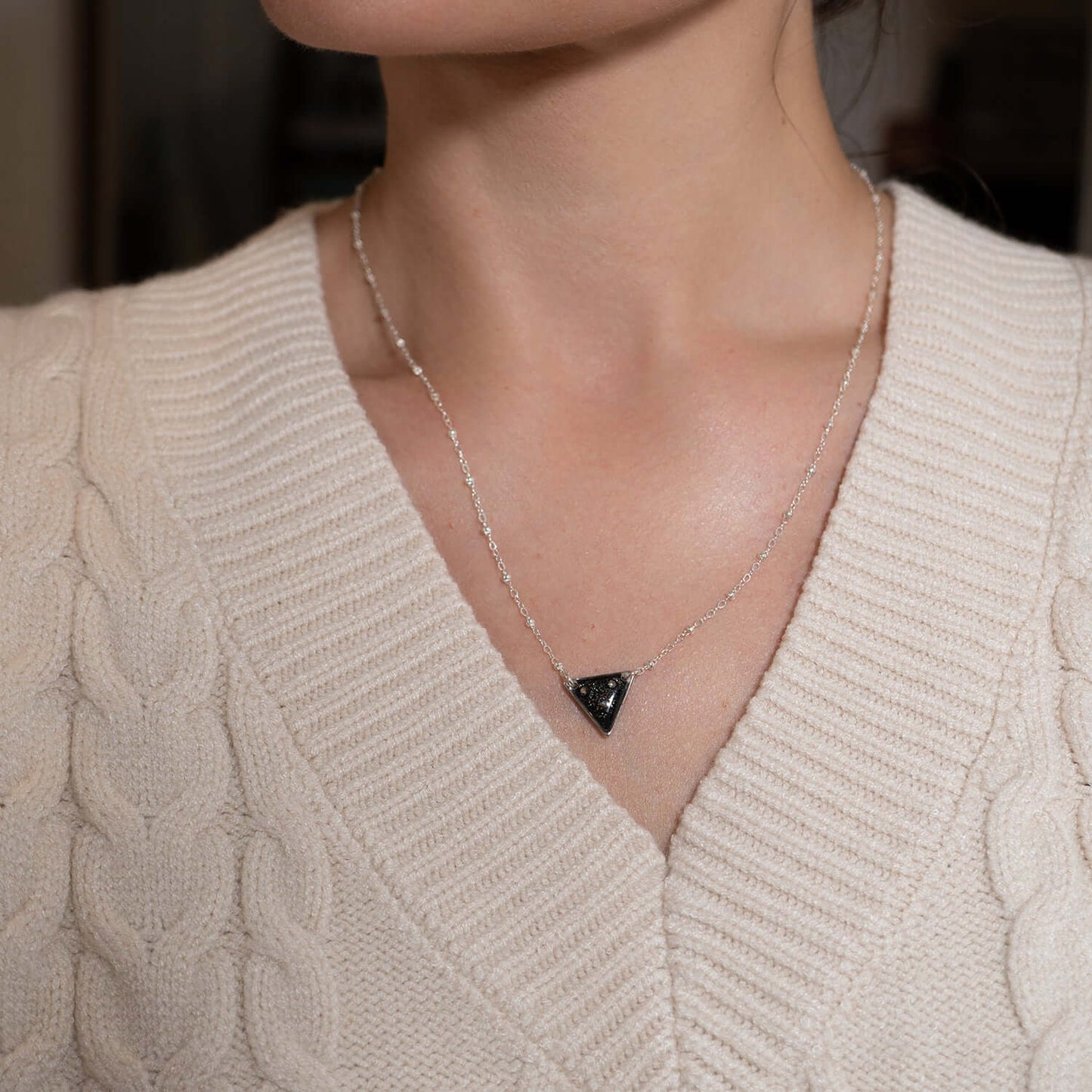 Galaxy Triangle Necklace