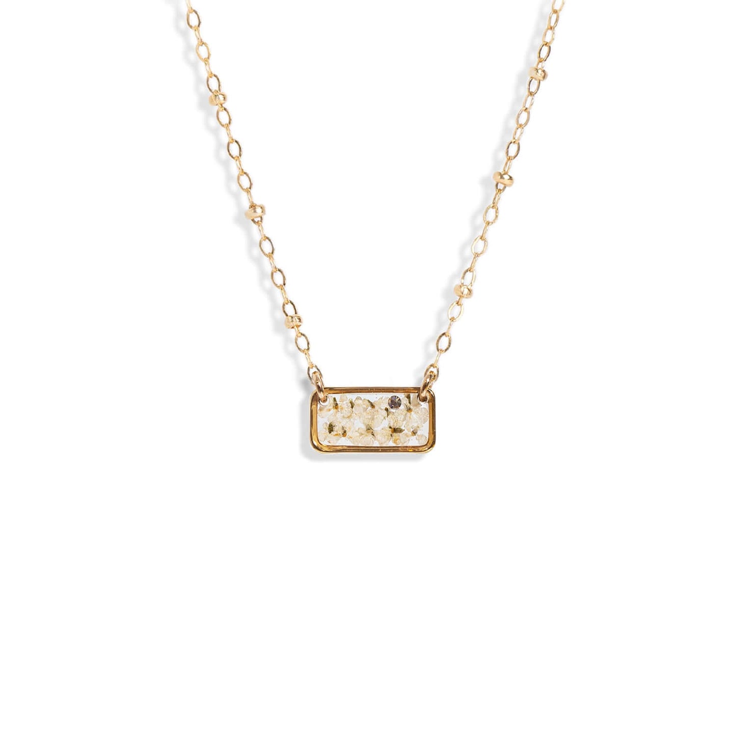 Mini Bar Flower Necklace